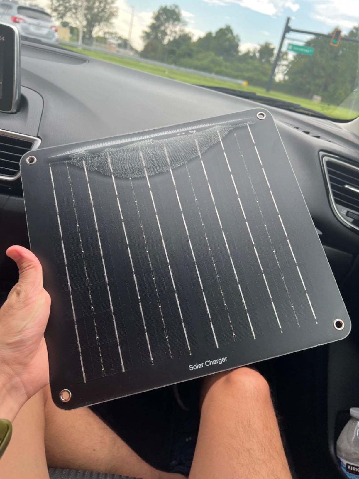 ECO-WORTHY 10W Solar Car Battery Charger Maintainer 12V Waterproof Portable Solar Trickle Charger customer photo 2