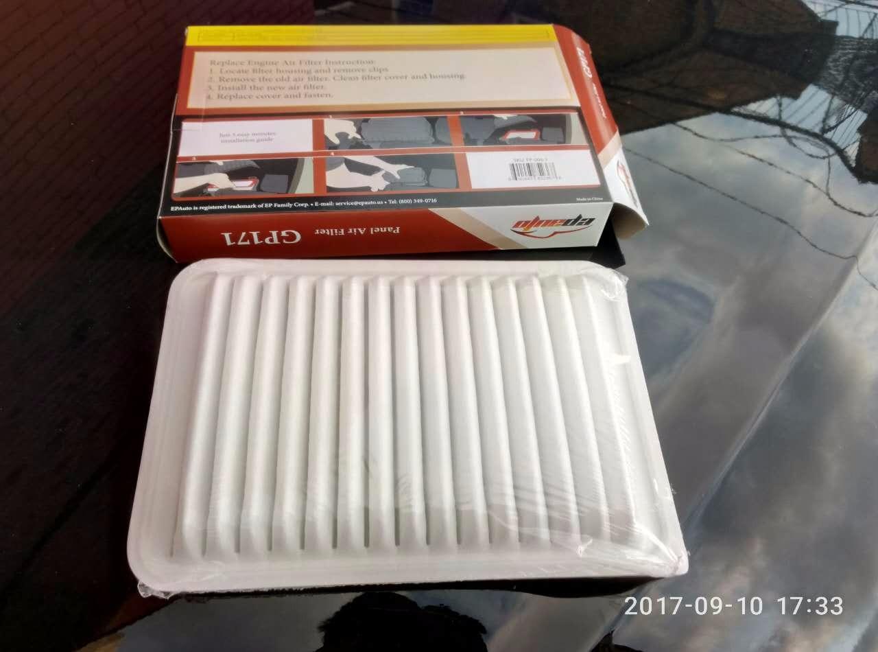 EPAuto GP171 (CA10171) Engine Air Filter, Replacement for Toyota Camry L4 Gas (2007-2017), Venza L4 Gas (2009-2016) - Rigid Panel Filter for 2.4L/2.5L Engines customer photo 1