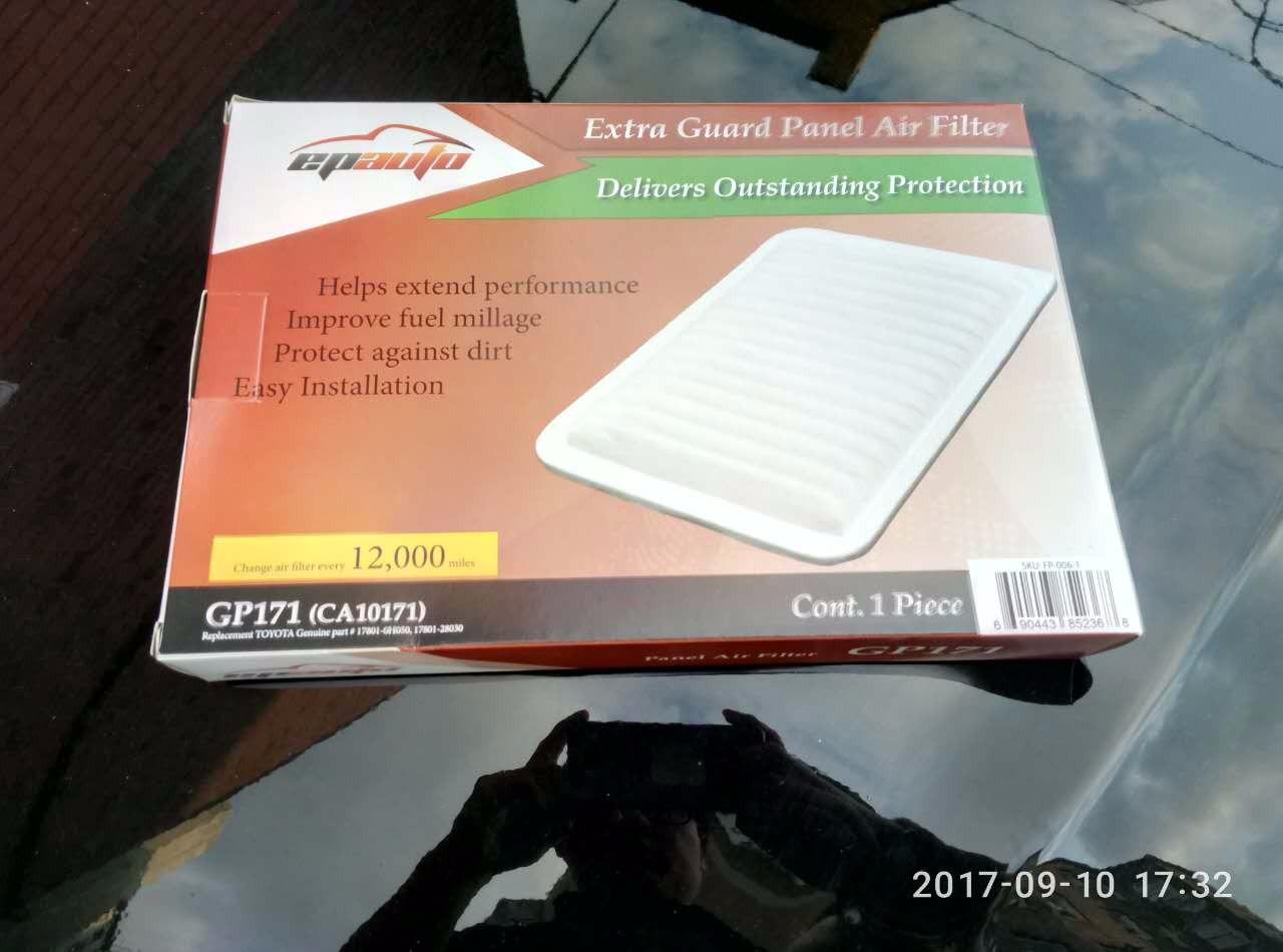 EPAuto GP171 (CA10171) Engine Air Filter, Replacement for Toyota Camry L4 Gas (2007-2017), Venza L4 Gas (2009-2016) - Rigid Panel Filter for 2.4L/2.5L Engines customer photo 2