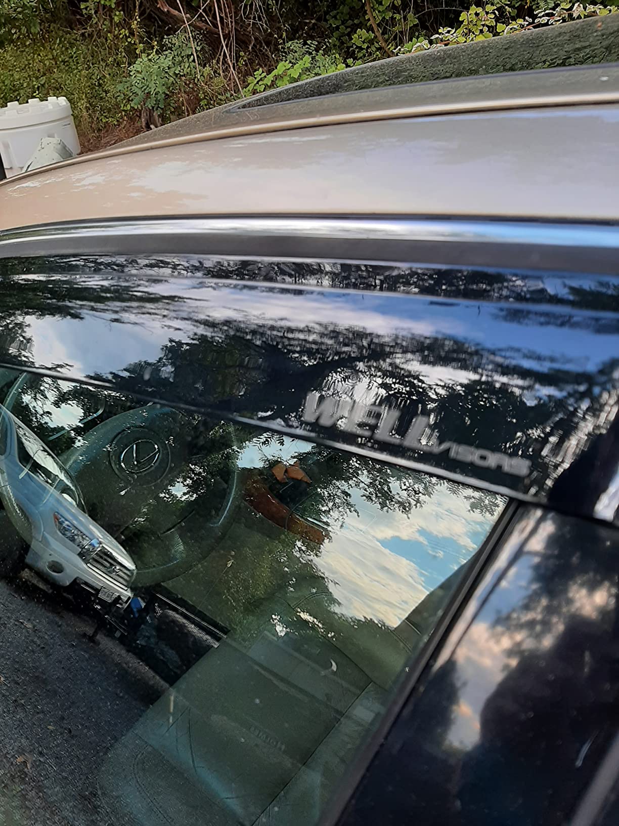 WellVisors Window Visors Wind Deflectors Compatible with Hyundai 2015-2019 Sonata with Chrome Trim Rain Guards 3-847HY009 customer photo 1