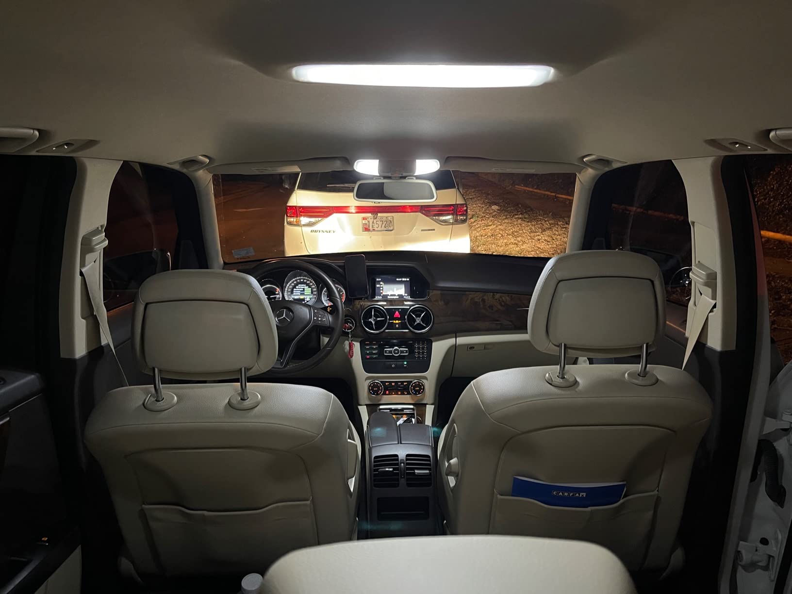 SIR IUS LED 194 LED Bulbs Extremely Super Bright 3030 Chipset for Car truck Interior Dome Map Door Courtesy Marker License Plate Lights Compact Wedge T10 168 2825 Xenon White Pack of 10 customer photo 2