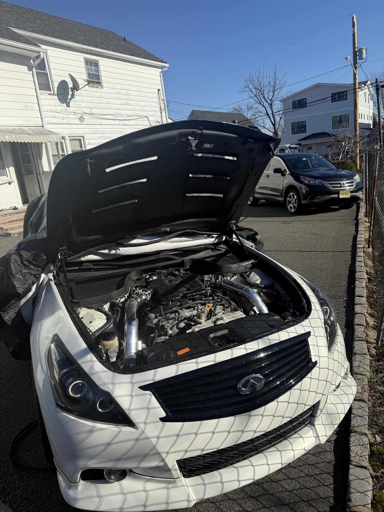 Qty(2) BOXI 6471 Front Hood Lift Supports Gas Struts Shocks Spring Dampers Fit for Infiniti G37 2007-2013 / for Infiniti Q40 2015 / for Infiniti Q60 2014-2016 / PM3142 SG471006 65470JL00A 5B-197200 customer photo 1