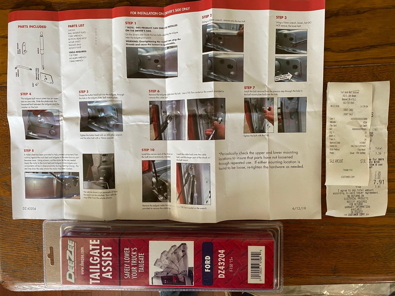 Dee Zee DZ43204 Tailgate Assist fits 2015-Current Ford F150 customer photo 1