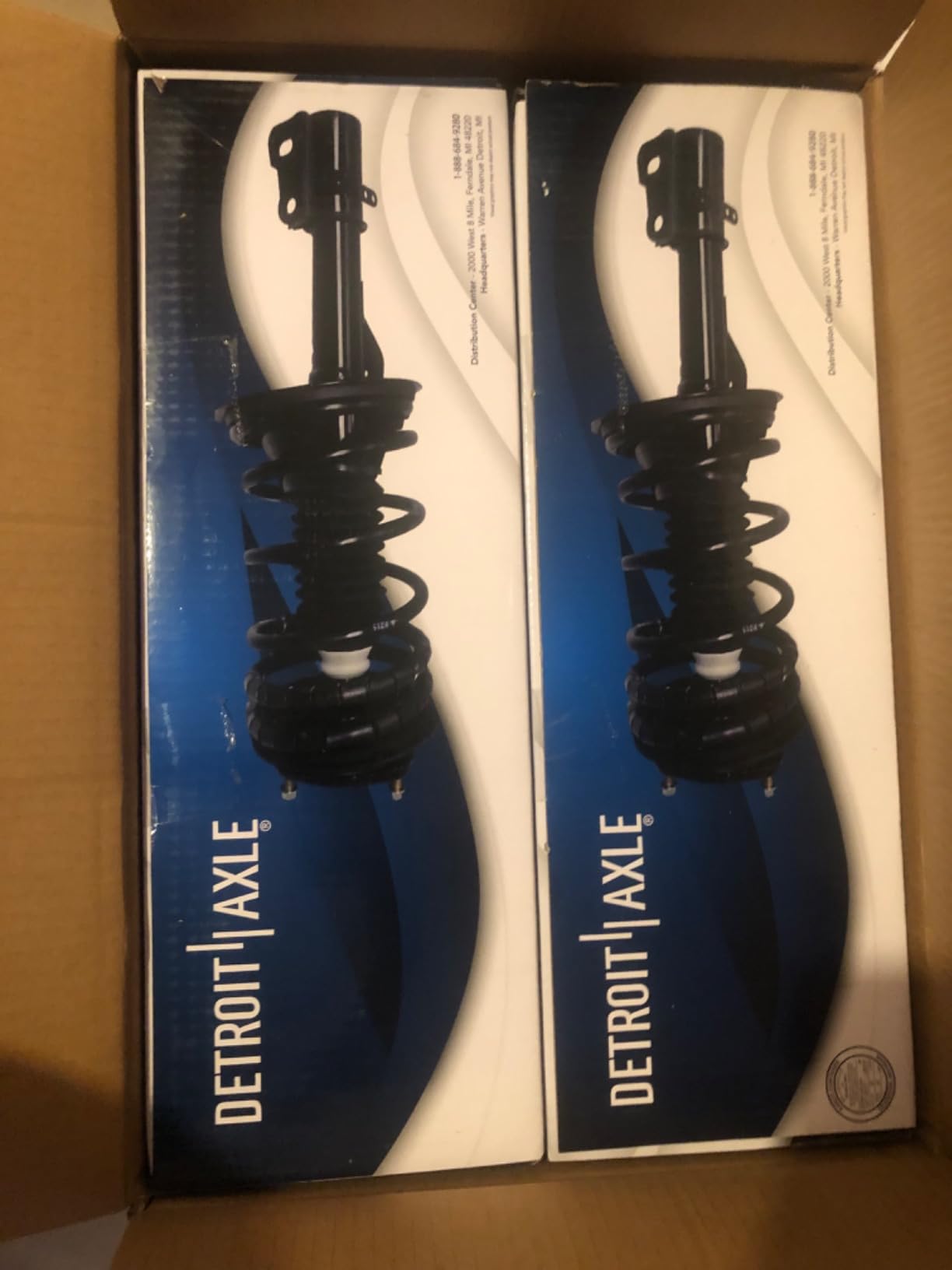 Detroit Axle - 2.4L Struts for 2008-2012 Honda Accord Sedan Coupe Complete 4 Front & Rear Struts with Coil Spring 2009 2010 2011 Replacement customer photo 2