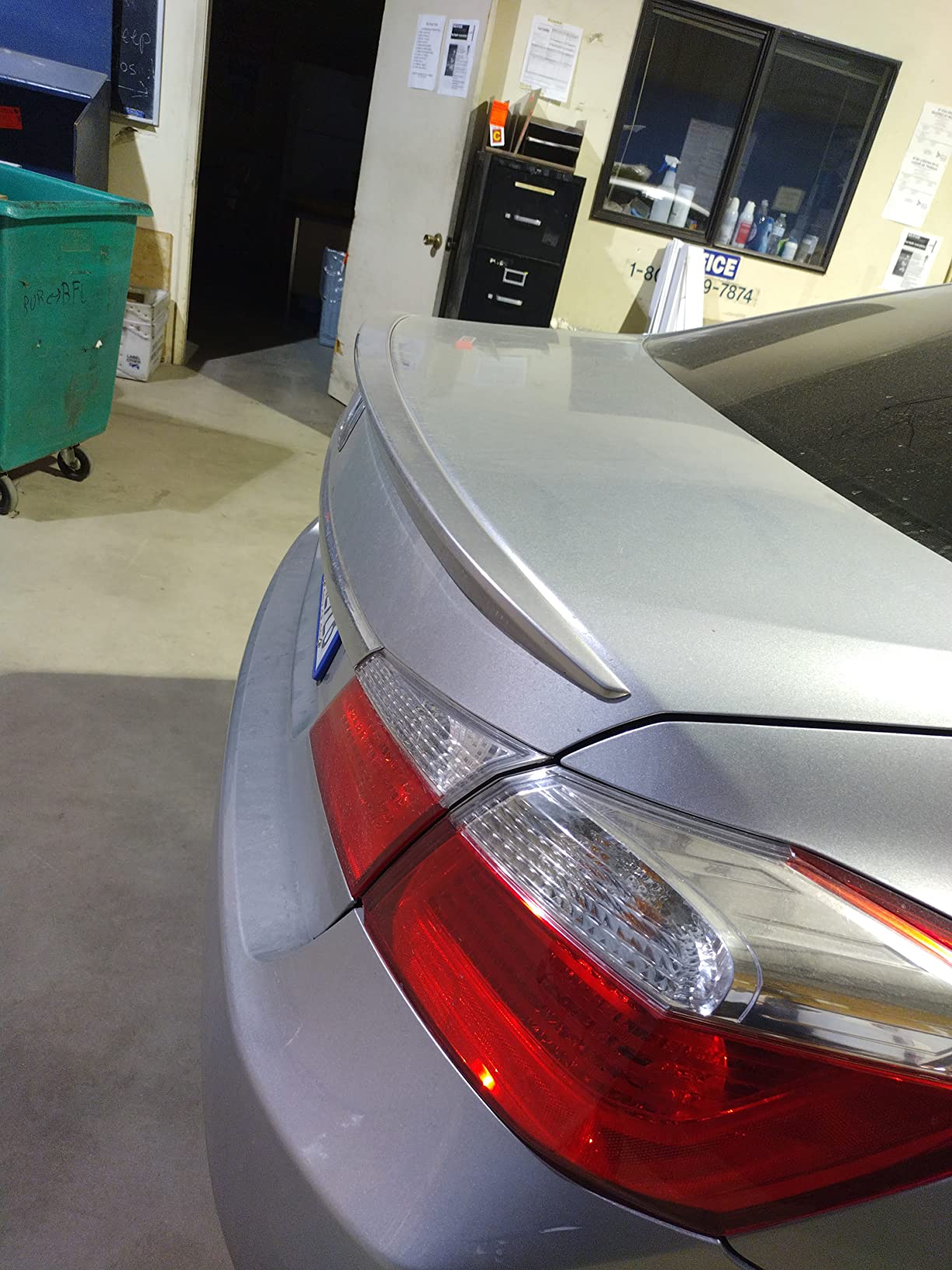 IKON MOTORSPORTS, Trunk Spoiler Compatible with 2013-2017 Honda Accord 9th Sedan 4-Door, OE Style Unpainted Black ABS Plastic Rear Trunk Lid Spoiler Wing Lip customer photo 2
