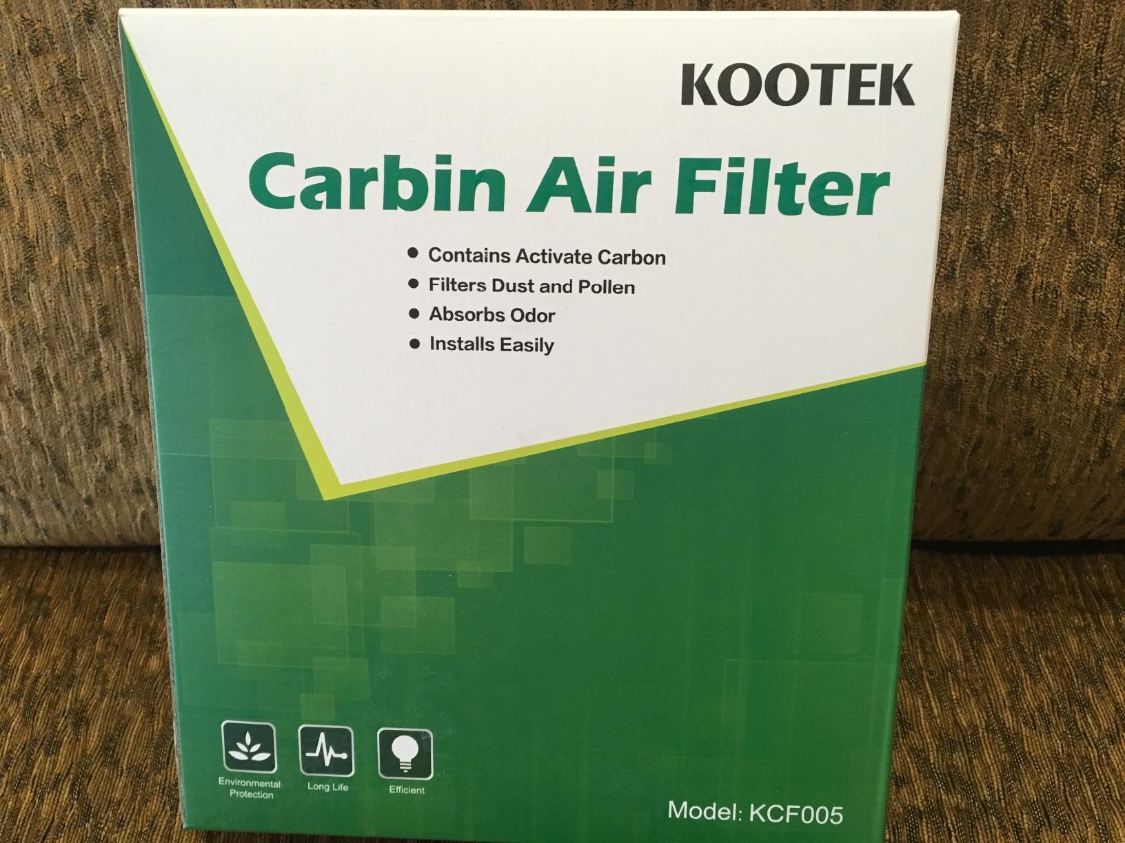 Kootek Cabin Air Filter with Activated Carbon, Fits CP285, CF10285, Compatible with Toyota Camry, Sienna, Subaru Outback, Scion, Tundra, 4Runner, RAV4, Corolla, Highlander, Jaguar, Lexus (2 pcs) customer photo 1