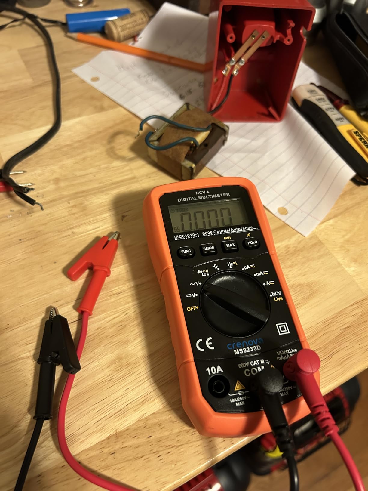 AstroAI Digital Multimeter Tester 2000 Counts with DC AC Voltmeter and Ohm Volt Amp Meter; Measures Voltage, Current, Resistance, Continuity and Diode, Blue customer photo 2