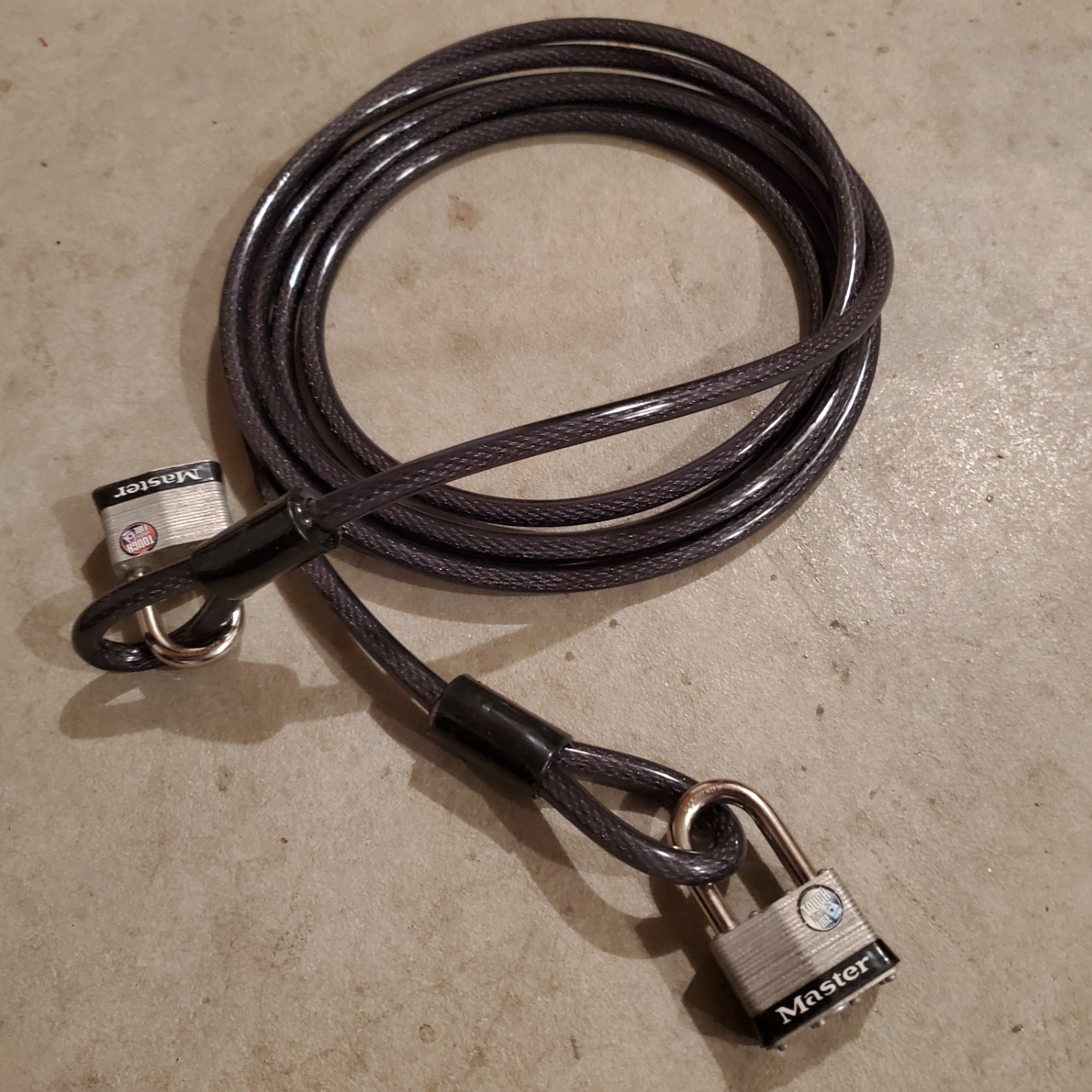 Lumintrail 12mm Heavy-Duty Security Cable, Vinyl Coated Braided Steel with Sealed Looped Ends (4', 7', 10', 15' or 30') customer photo 2