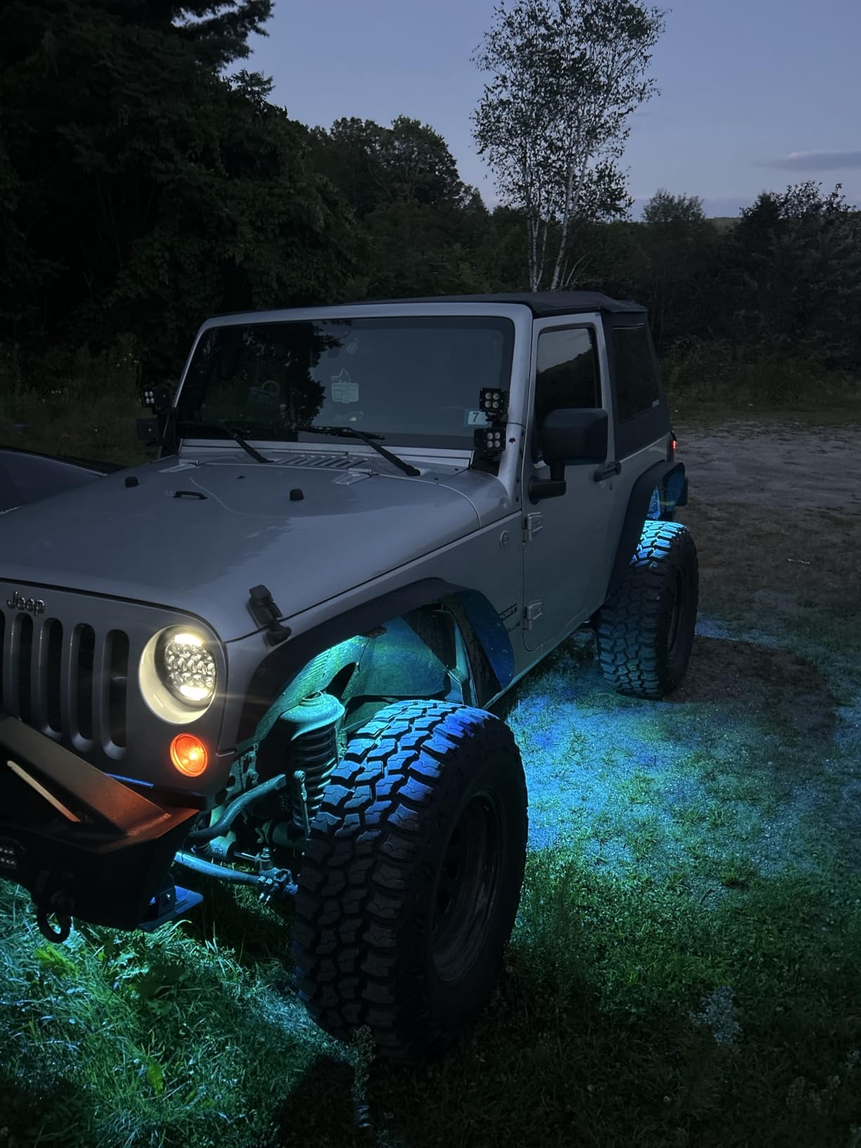 Xprite RGBW LED Rock Lights Kit with Bluetooth & Wireless Remote Controller, Multicolor Cars Underglow, Wheel, Footwell Neon Light Kits, for Off-Road UTV ATV Trucks SUV Motorcycle Boats - 8 Pods customer photo 2