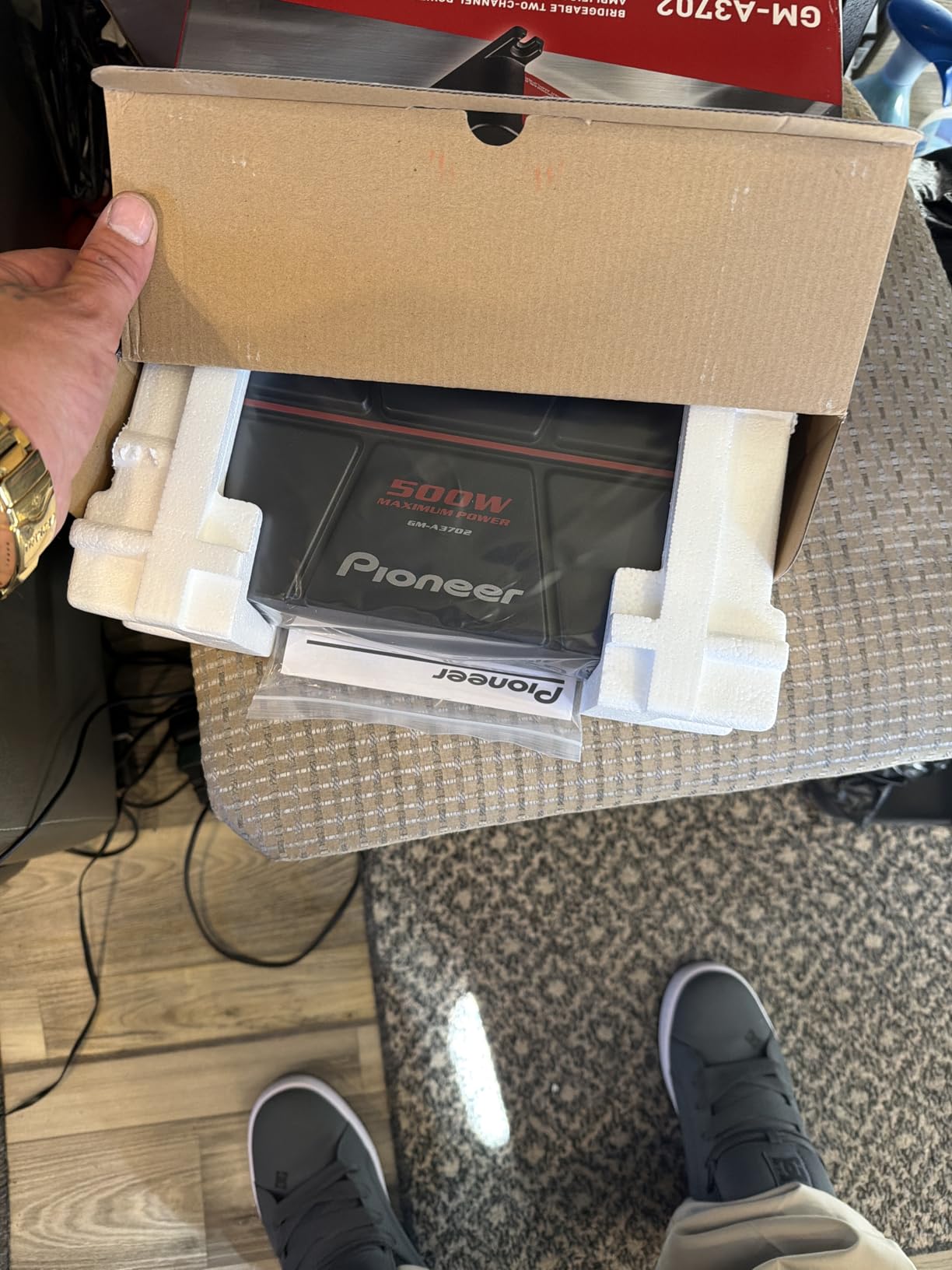 Pioneer GM-A3702 500W Max Class AB Bridgeable 2-Channel Car Amplifier | Automatic Signal Sensing and Turn-On, Built-In High-/Low-Pass Filter customer photo 1