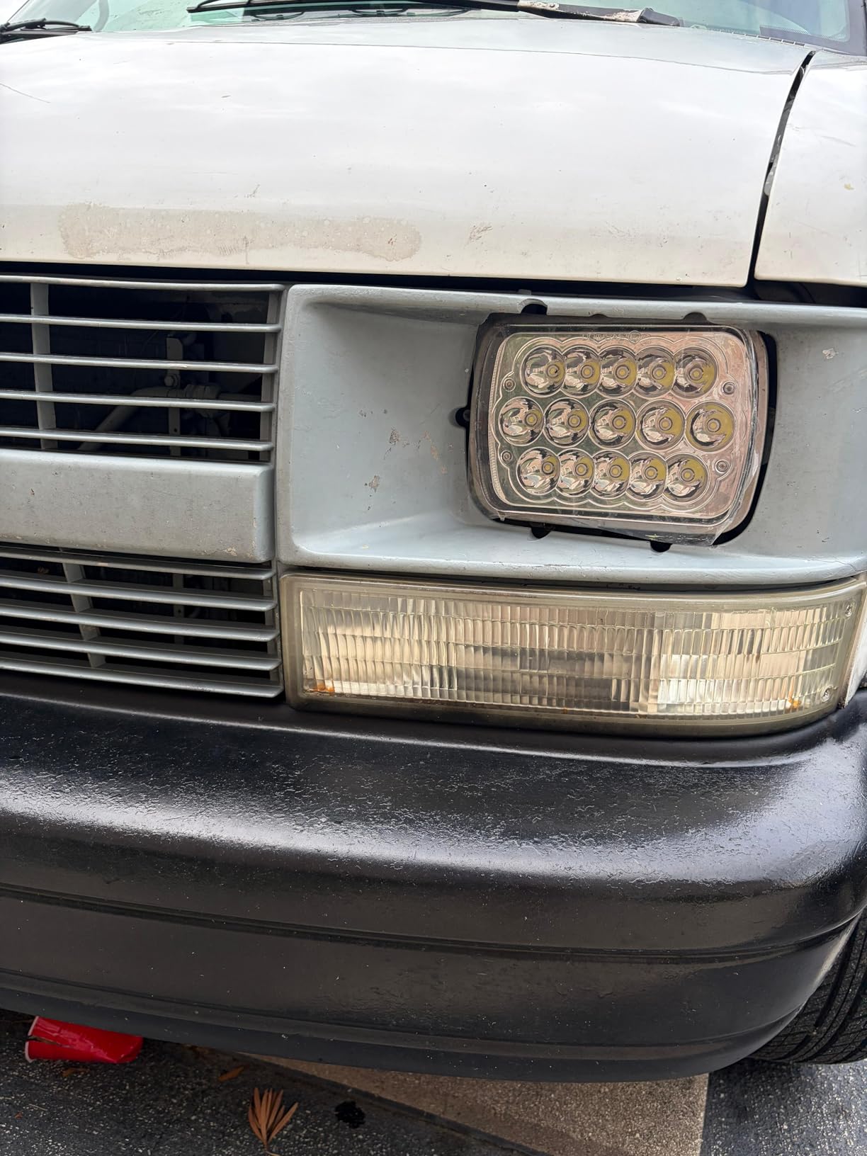 Partsam 2PCS Rectangle H6054 LED Headlights 5x7 7x6 Headlamp Hi/Low Sealed Beam H4 9003 Plug 6054 H5054 Compatible with S10 Blazer Express Van/Wrangler YJ XJ Cherokee customer photo 1