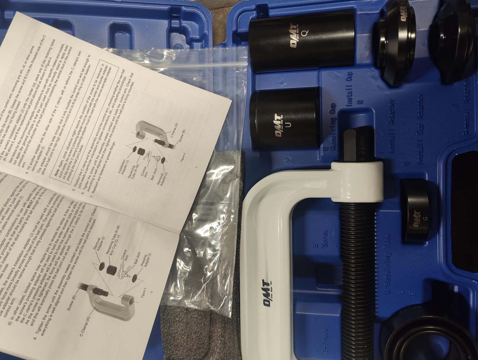 Orion Motor Tech Ball Joint Press Kit, Heavy Duty Ball Joint Removal Tool Kit with 4x4 Adapters, for Most 2WD and 4WD Cars and Light Trucks customer photo 1