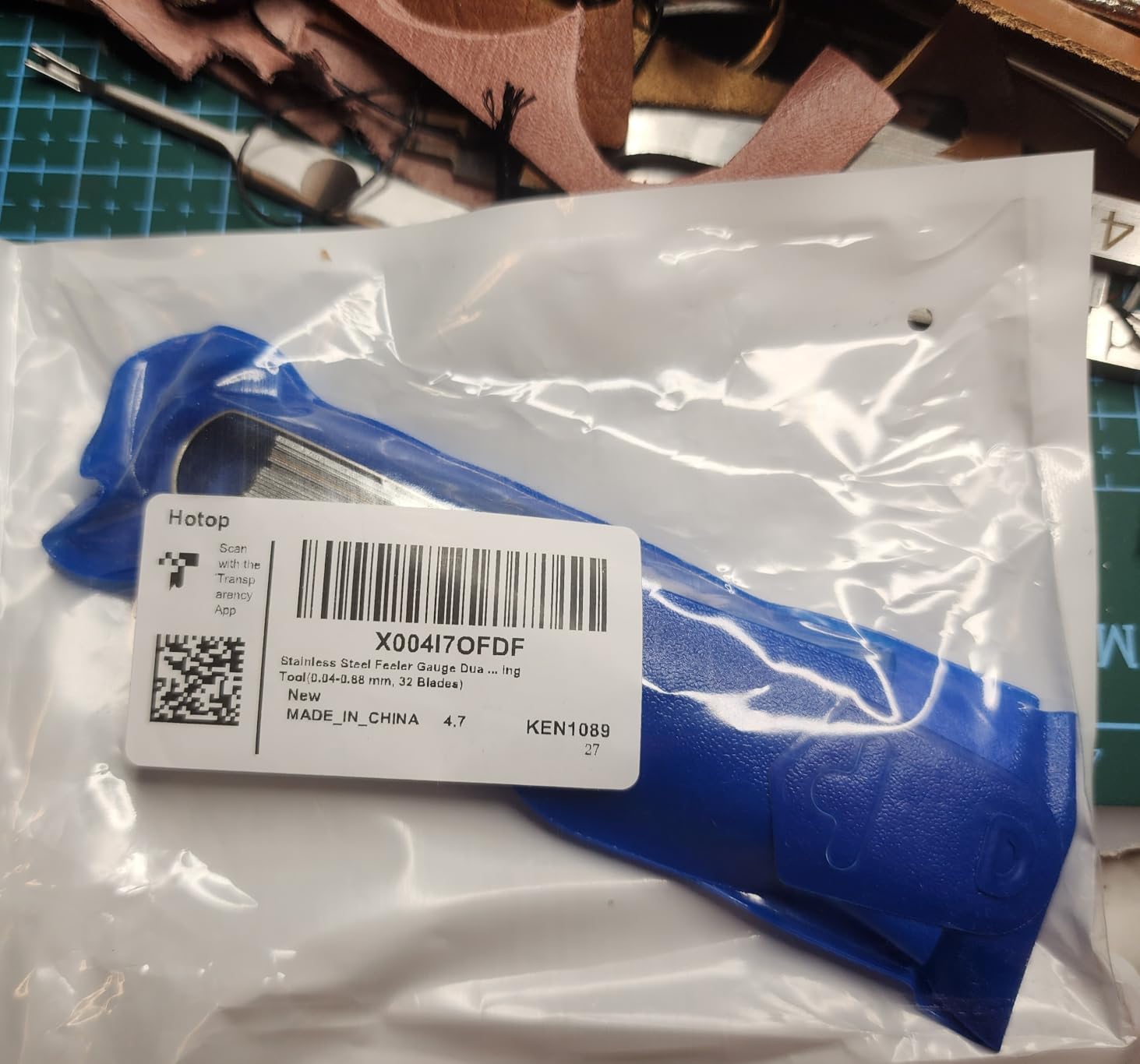 32 Stainless Steel Blades Feeler Gauge Dual Marked Metric and Imperial Gap Gauge customer photo 1