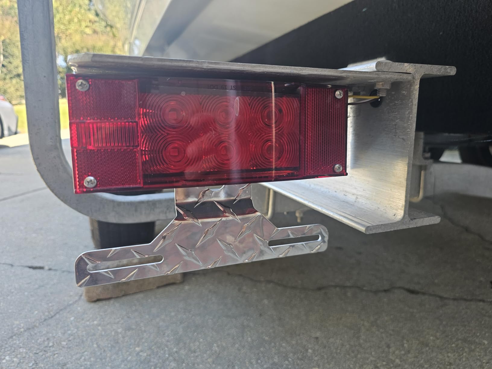 CZC AUTO 2PCS 12V LED Submersible Low Profile Rectangular Trailer Lights, Tail Stop Turn Running Lights Kit, Sealed for Boat Trailer Truck Marine customer photo 1