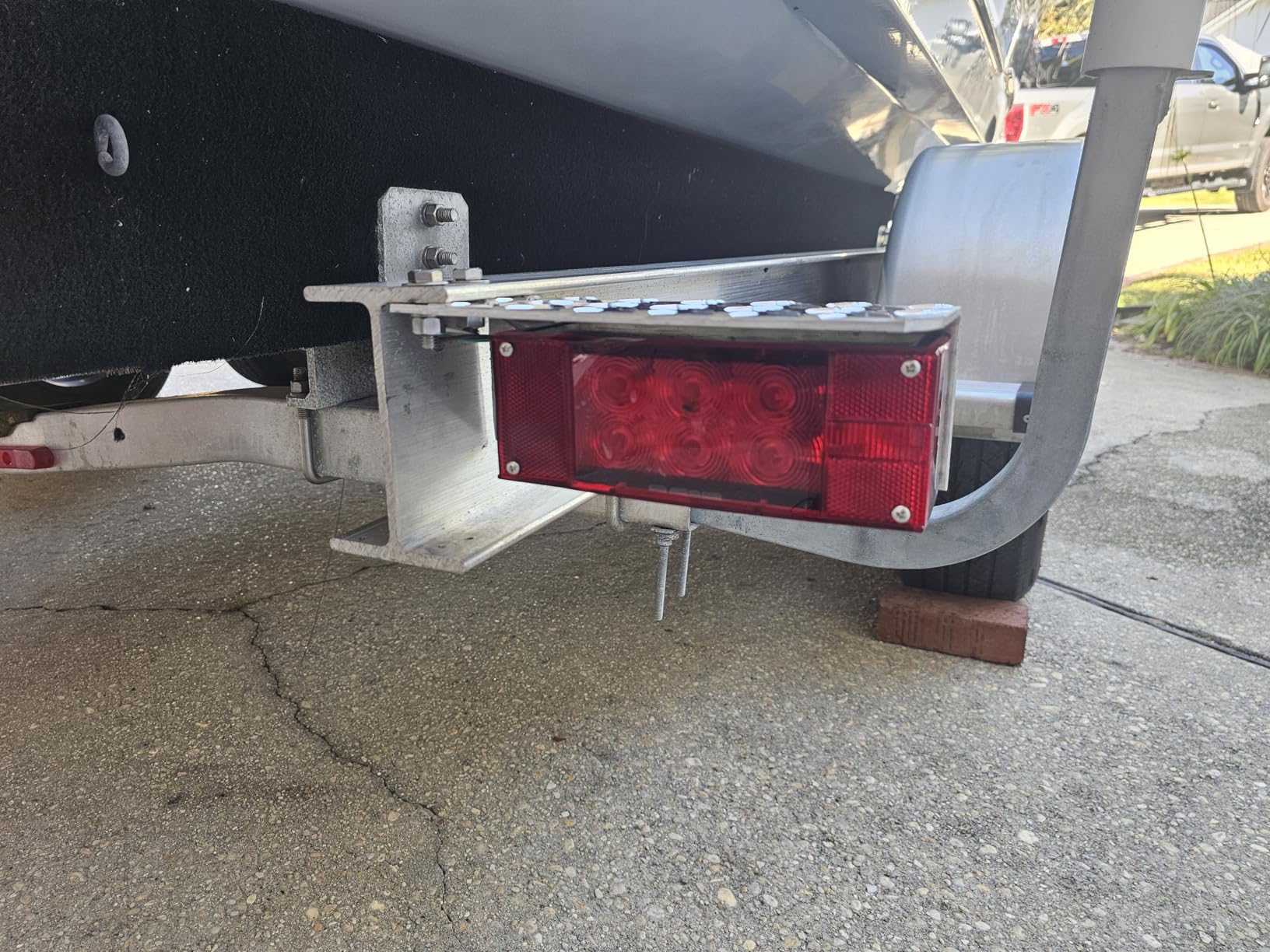CZC AUTO 2PCS 12V LED Submersible Low Profile Rectangular Trailer Lights, Tail Stop Turn Running Lights Kit, Sealed for Boat Trailer Truck Marine customer photo 2