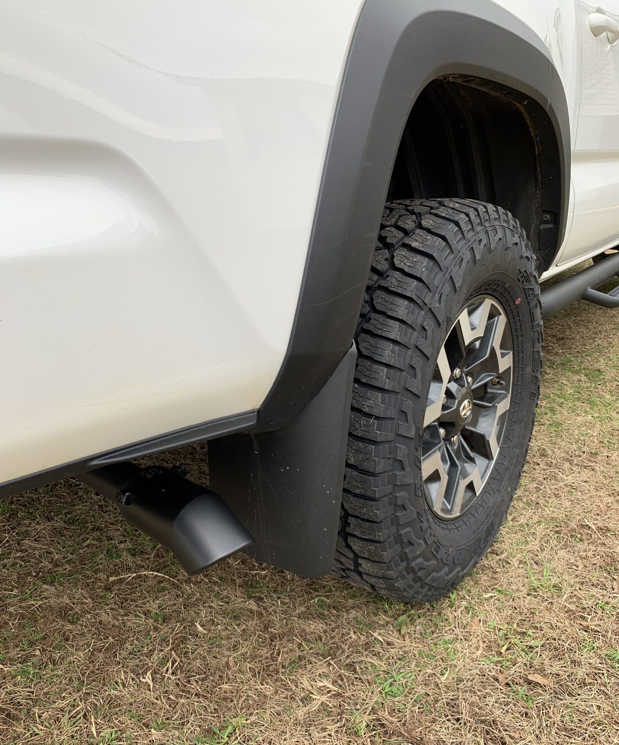 TriTrust Exhaust Tip, 2.75-3 inch inlet adjustable, 3.5'' Outlet 8'' Long Muffler Tip, Chrome Stainless Steel Truck Car Turn Down Tail Tip, Clamp On Tailpipe customer photo 1