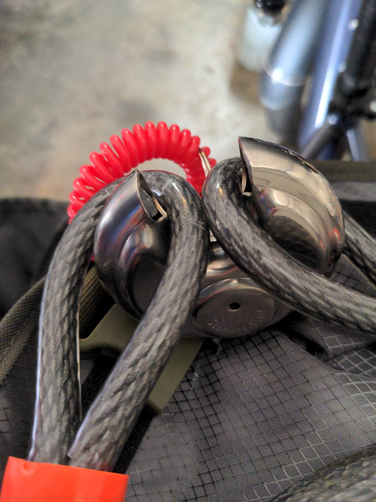 BV Heavy-Duty 15FT Security Cable with Loops - 10mm (3/8 Inch) Cut-Resistant Braided Steel Cable customer photo 2