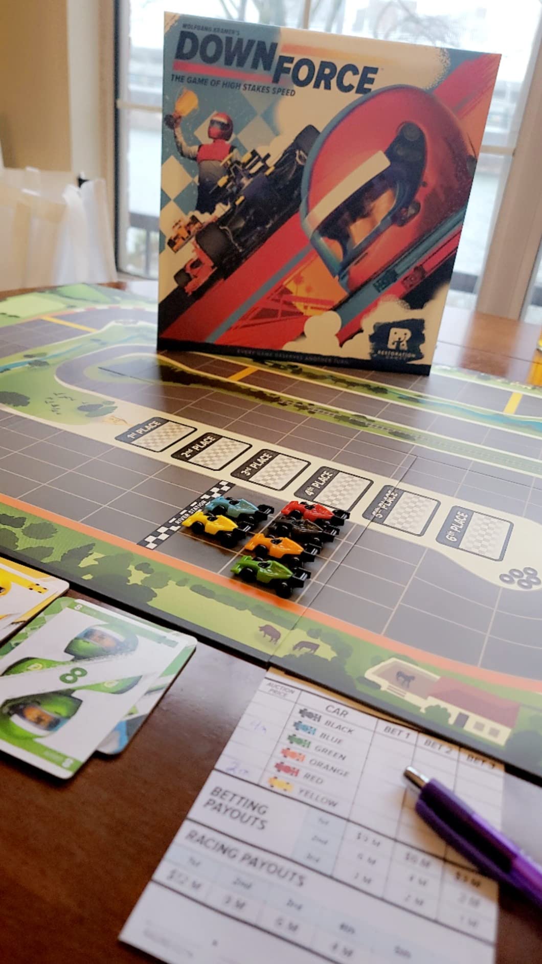 CMON Downforce Board Game: 2-6 Players, Ages 8+, Sports, Racing customer photo 1