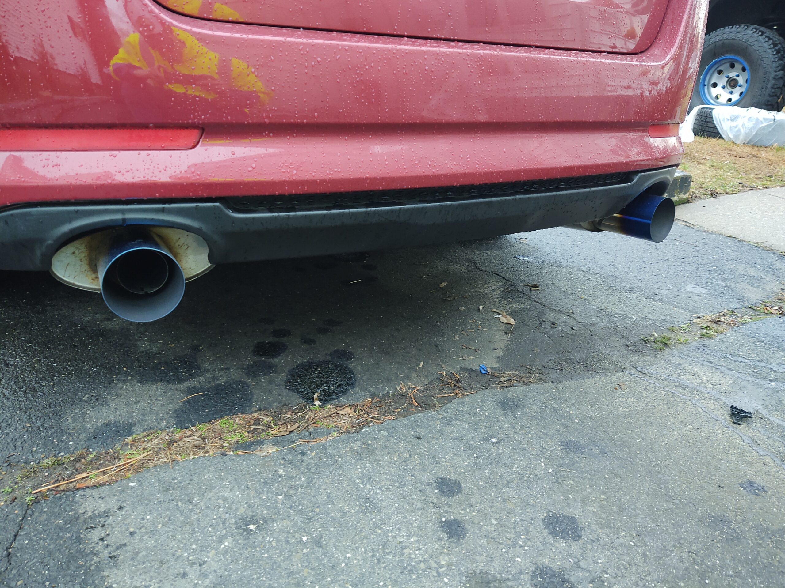Upower Blue Burnt Exhaust Tip 2.5