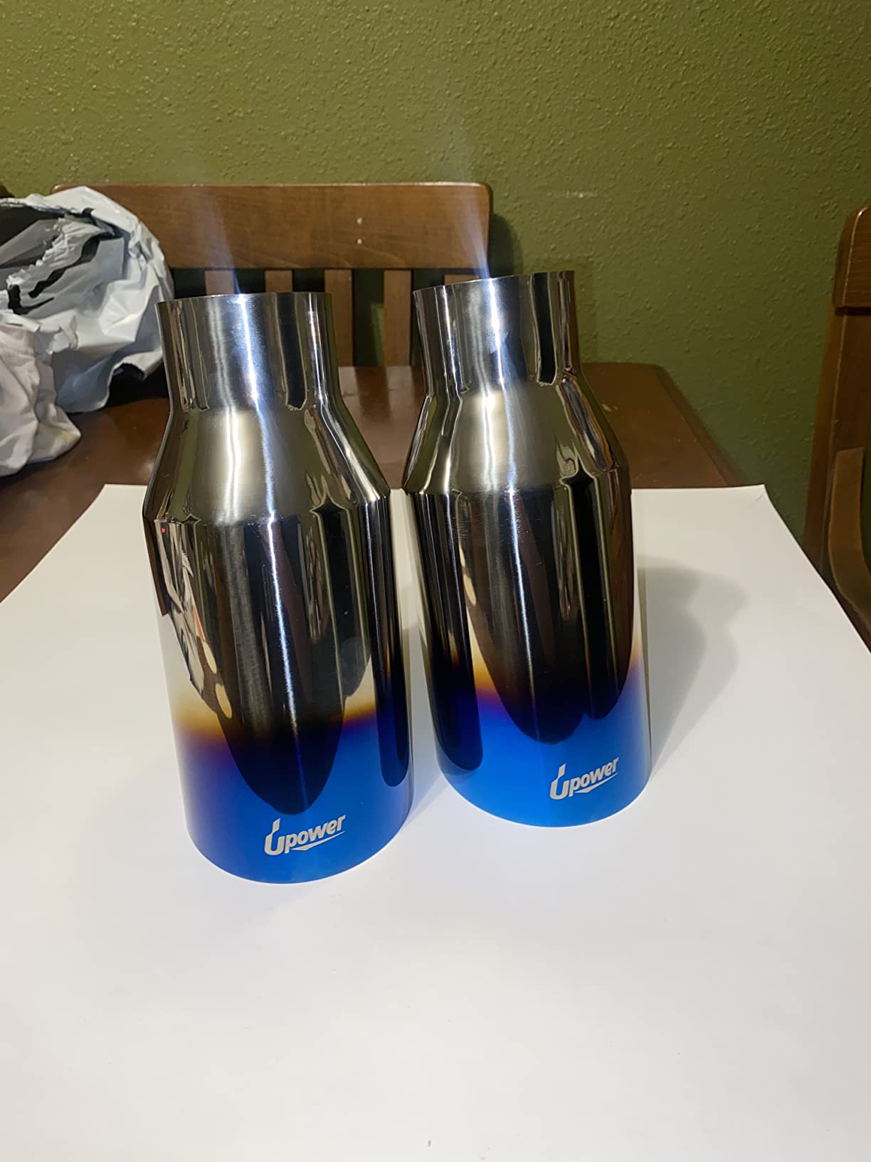 Upower Blue Burnt Exhaust Tip 2.5
