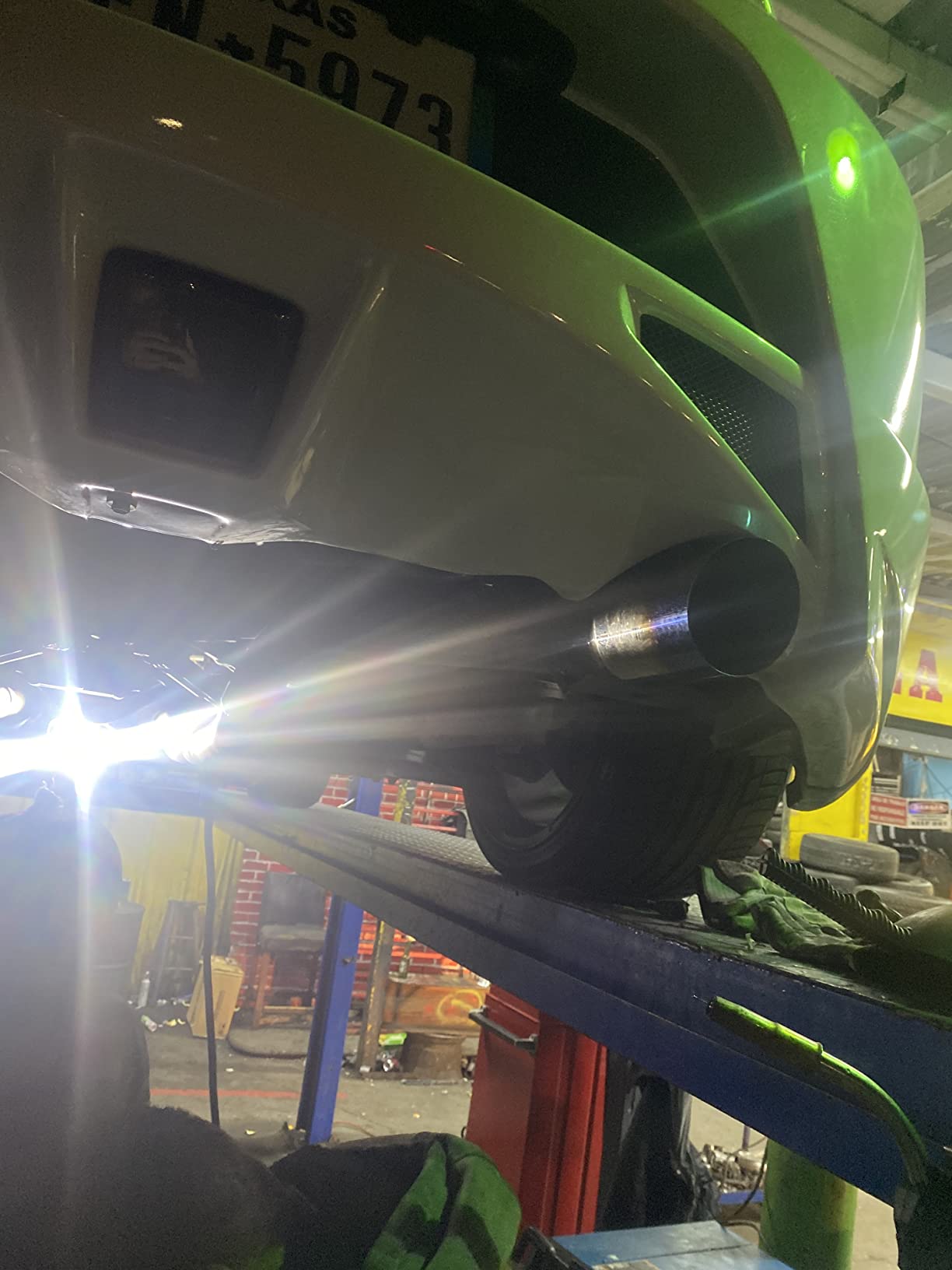Upower Blue Burnt Exhaust Tip 2.5