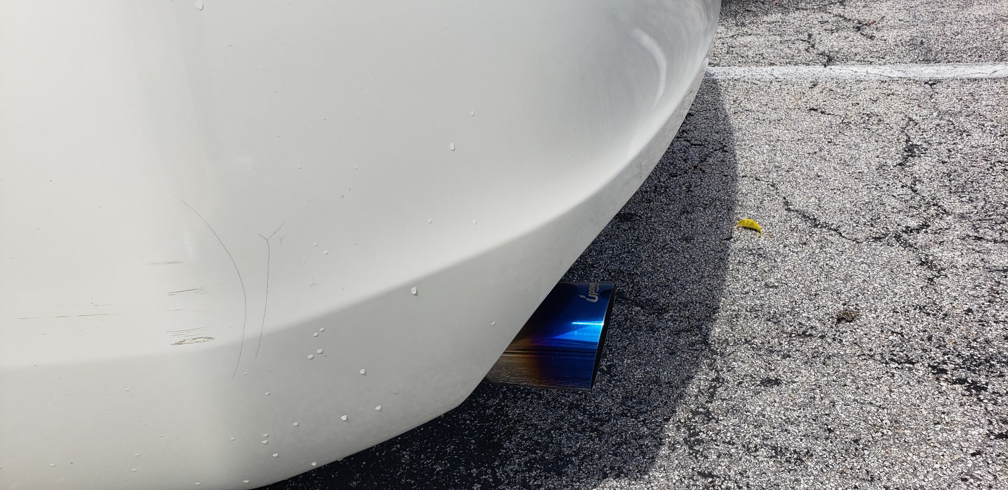 Upower Pack of 2 Blue Burnt Exhaust Tip 2.5
