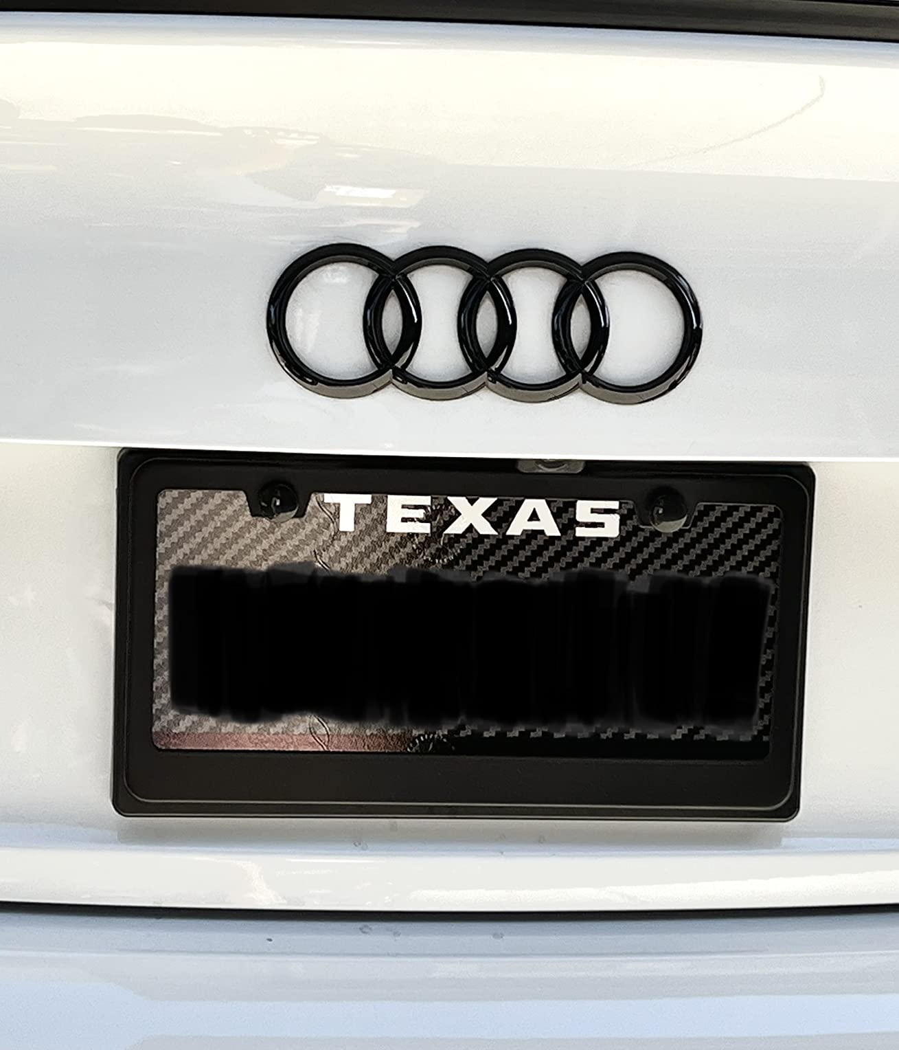 Premium Matte Black License Plate Frames - 2 Pack, Rust-Free Stainless Steel, Rattle-Free, Universal with Screw Caps, Slim-Top Design customer photo 2