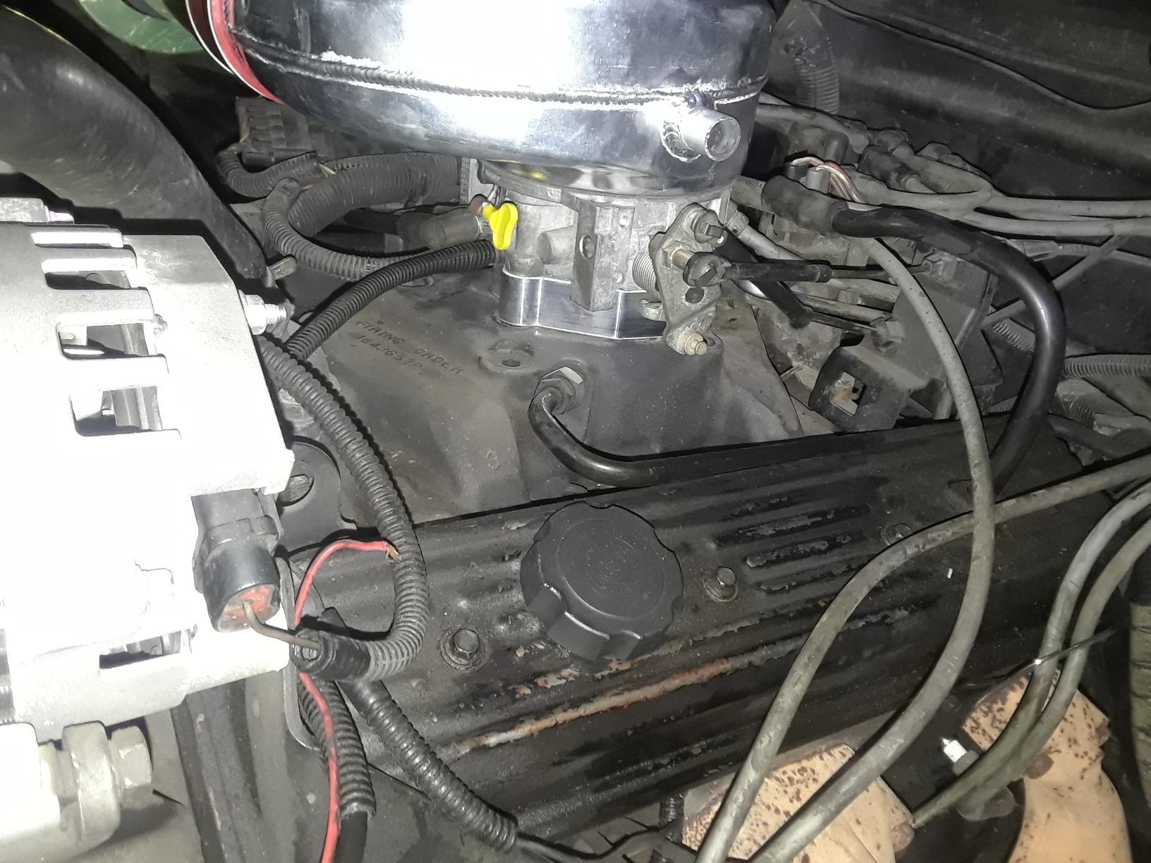 Throttle Body Spacer Helix Bore TBI Fits with Chevy GMC 87-95 1500 5.7L 200-540 customer photo 2