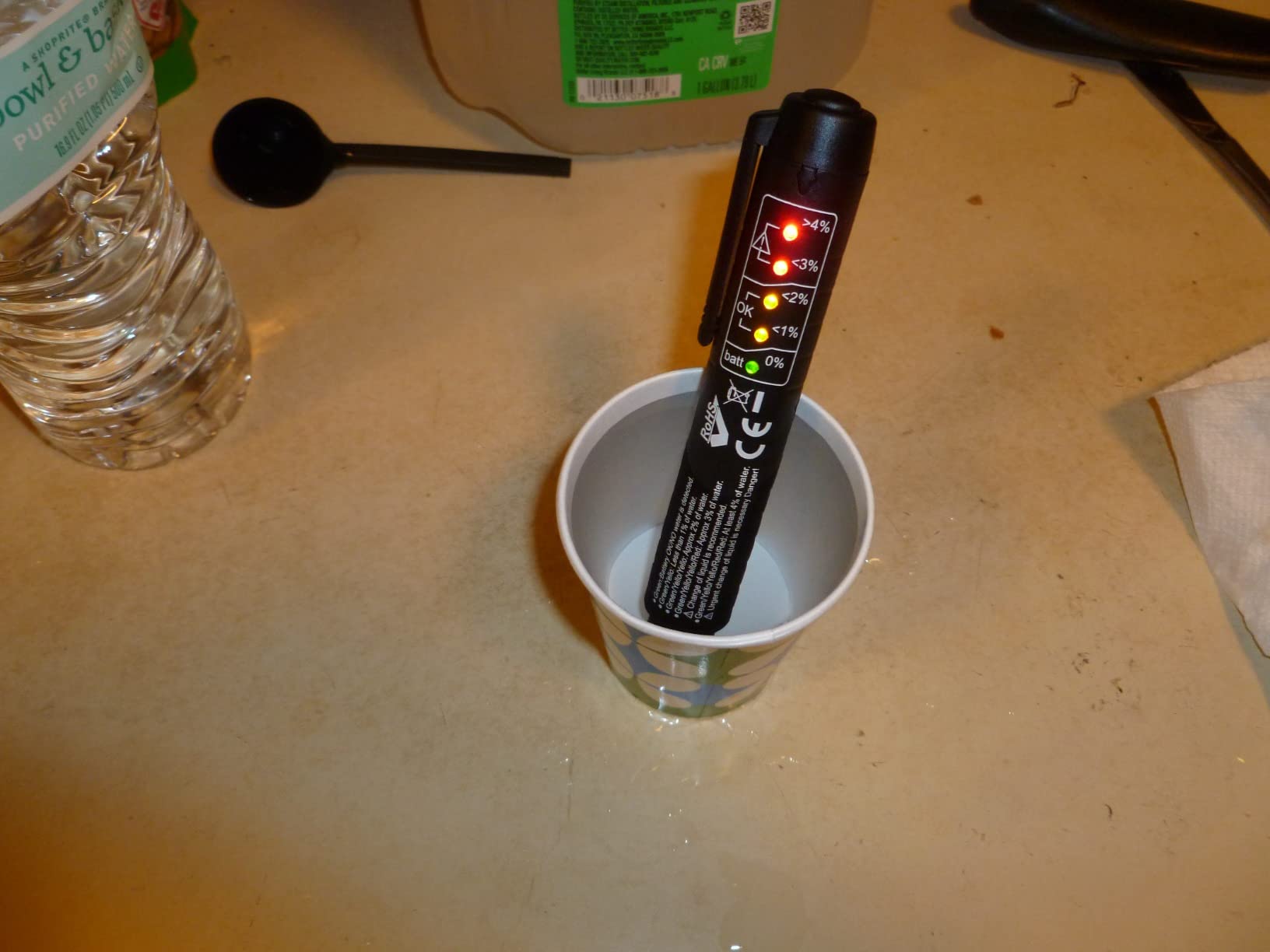 Brake Fluid Liquid Tester Pen with 5 LED Indicators, Calibrated For DOT3 DOT4 Brake Fluid customer photo 1