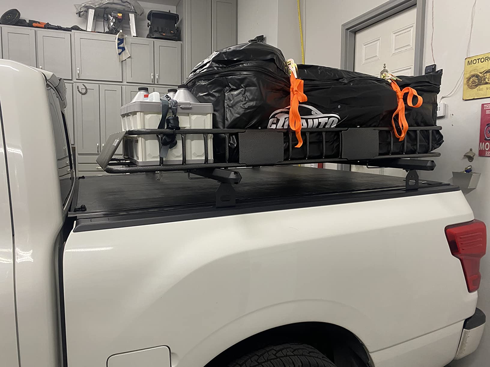 CZC AUTO Expandable Hitch Cargo Carrier Bag 9.5 cu. ft Extends to 11.6 cu. ft, Waterproof/Rainproof/Weatherproof, for Car Truck SUV Vans' Hitch Trays Hitch Baskets, Safe Steady Durable Soft Black customer photo 2