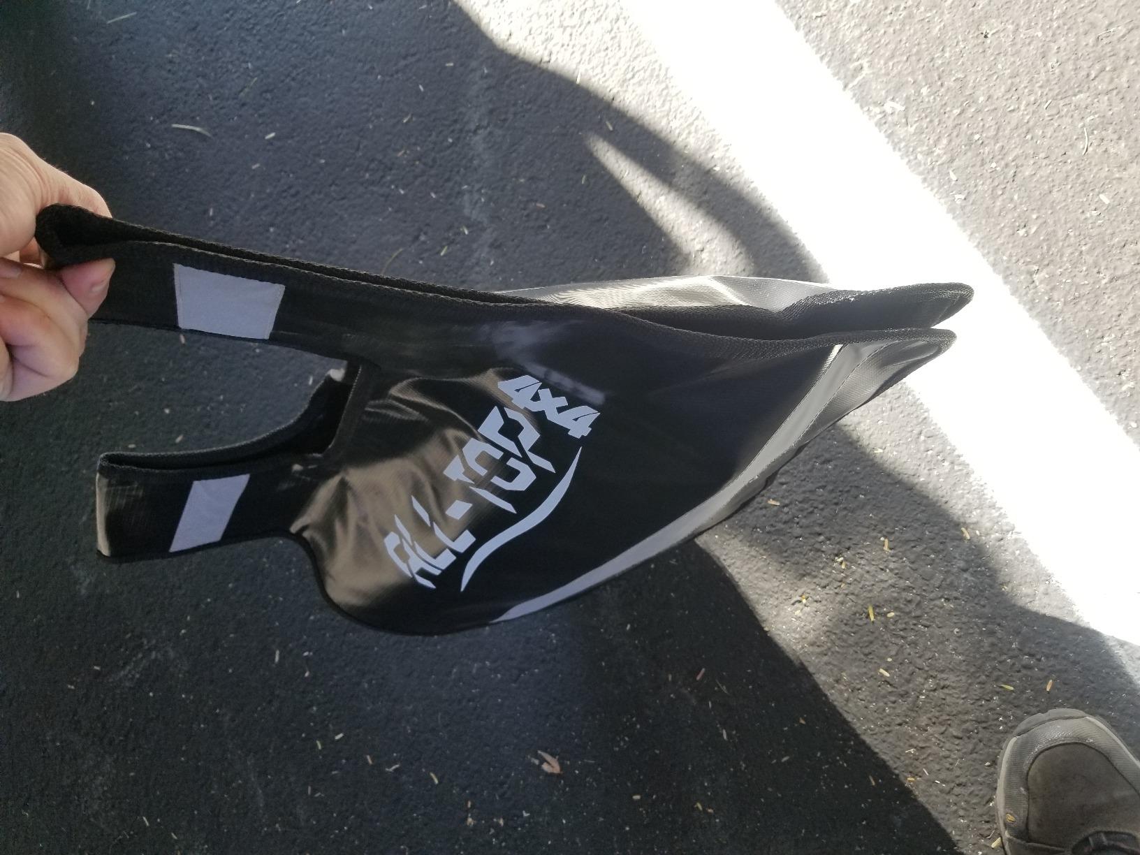 ALL-TOP Winch Damper, Vinyl Winch Cable Damper for Safety Recovery absorb Break Energy when Cable or Rope break - High Visibility Reflective Strip, Black, 1 pc customer photo 1