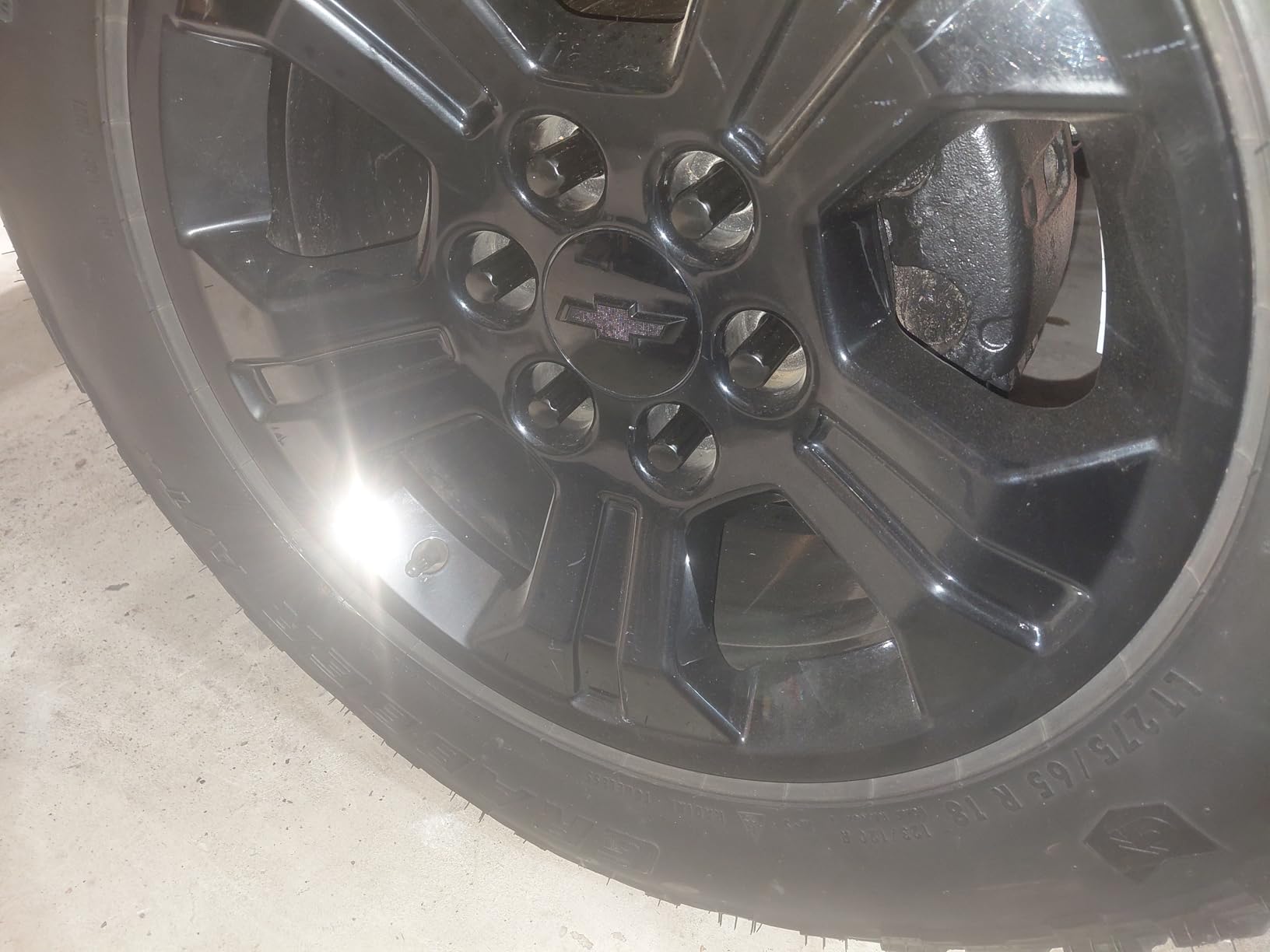 Dynofit 14x1.5 Spline Lug Nuts Compatible with Chevy Silverado 1500 GMC Sierra Ford, Aftermarket Wheel Lug Nuts Set for F150 2015-2024, 24PCS Black Truck Nuts Sets Include 1 Socket Key for Fuel Wheel customer photo 2