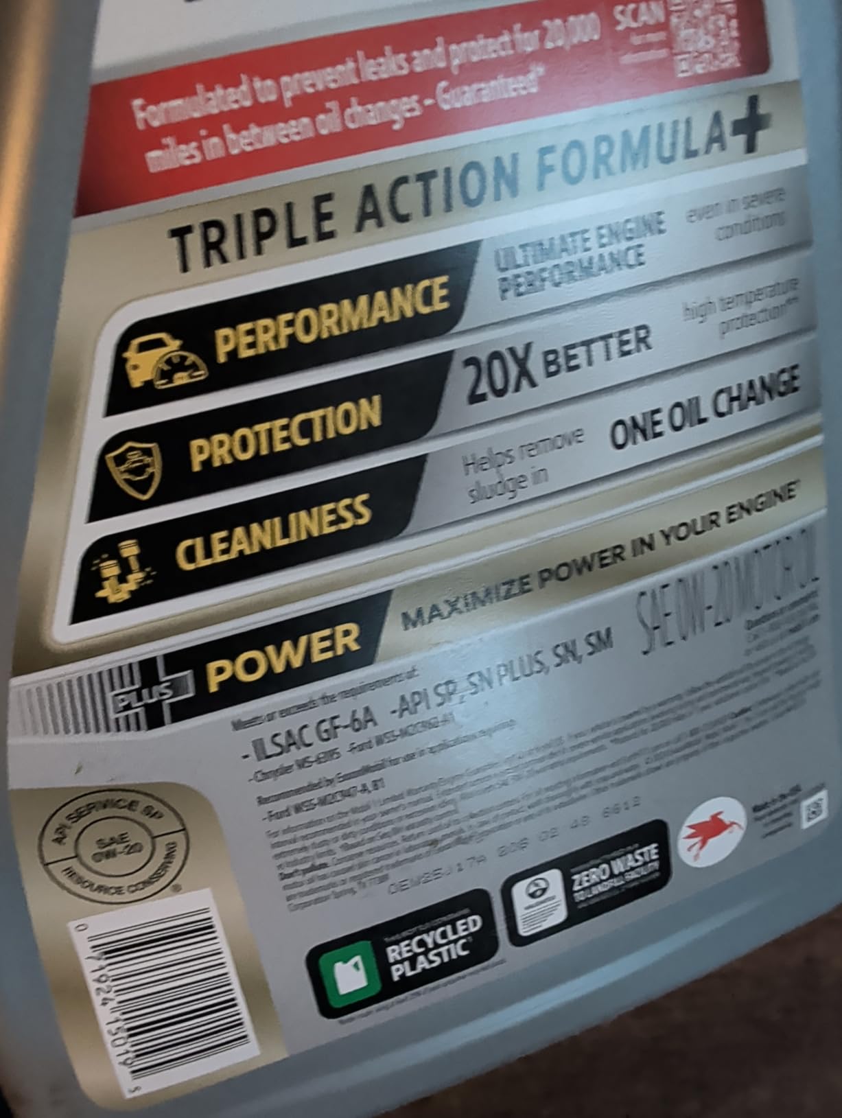 Mobil 1 High Mileage Full Synthetic Motor Oil 0W-20, 5 Quart customer photo 1