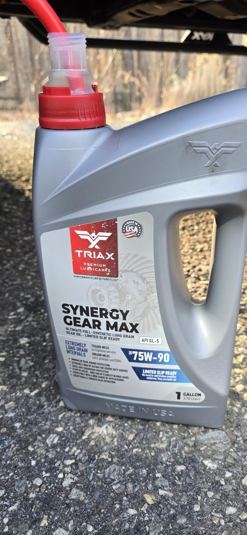 Triax Synergy Gear Max 75W-90 GL-5 Limited Slip, Ultra Long Drain 500k Miles, Manual Transmission, Gear/Differential Lubricant (1 Quart) customer photo 1