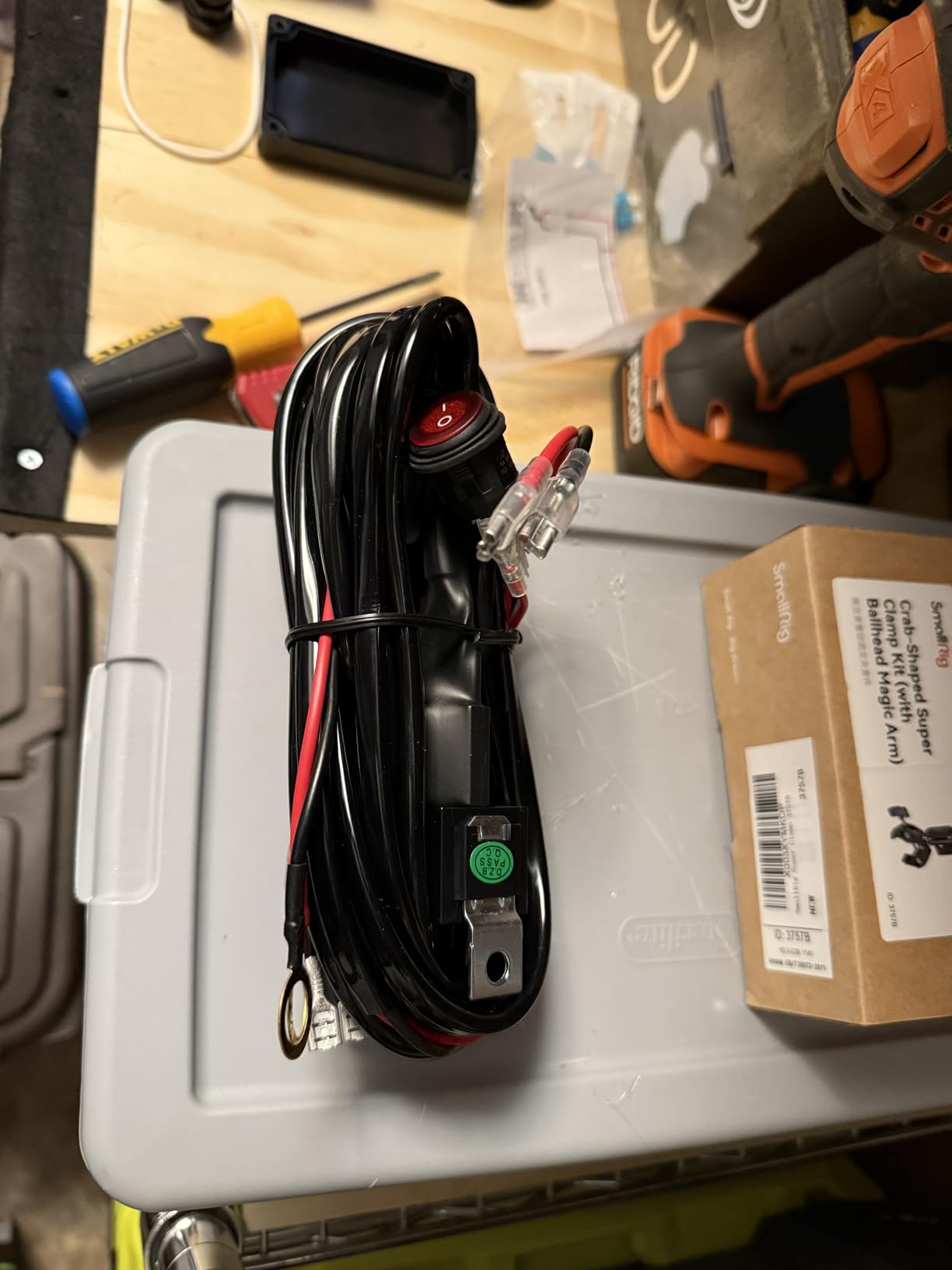 Nilight LED Light Bar Wiring Harness Kit 16AWG 12V On Off Waterproof Switch Power Relay Blade Fuse-2 Lead,2 Years Warranty customer photo 2