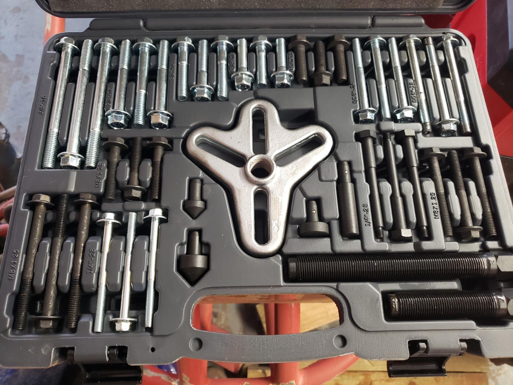 ARES 71000-43-Piece Harmonic Balancer Puller Set - Use with Harmonic Balancers, Steering Wheels, Crankshaft Pulleys and Gears - Works with Most Cars, Pickups, and SUVs customer photo 2