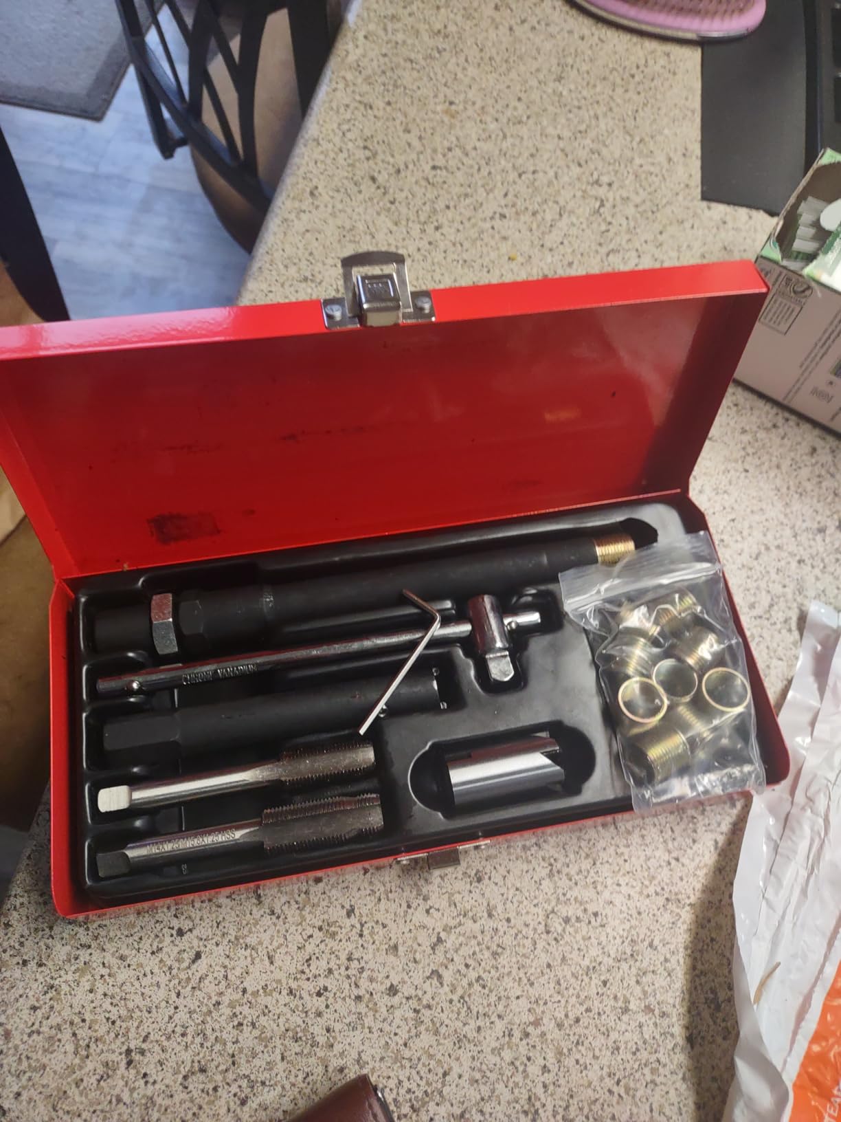 WINTOOLS 26pc Spark Plug Thread Repair Kit M14 x 1.25 with Metal Case customer photo 1