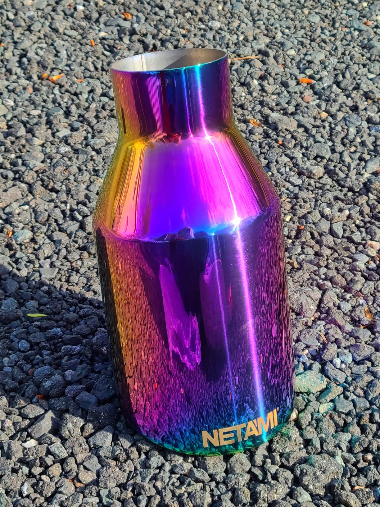 NETAMI NT-2379 Exhaust Tip Stainless Steel Double Wall Weld-on with Blue Burnt customer photo 2