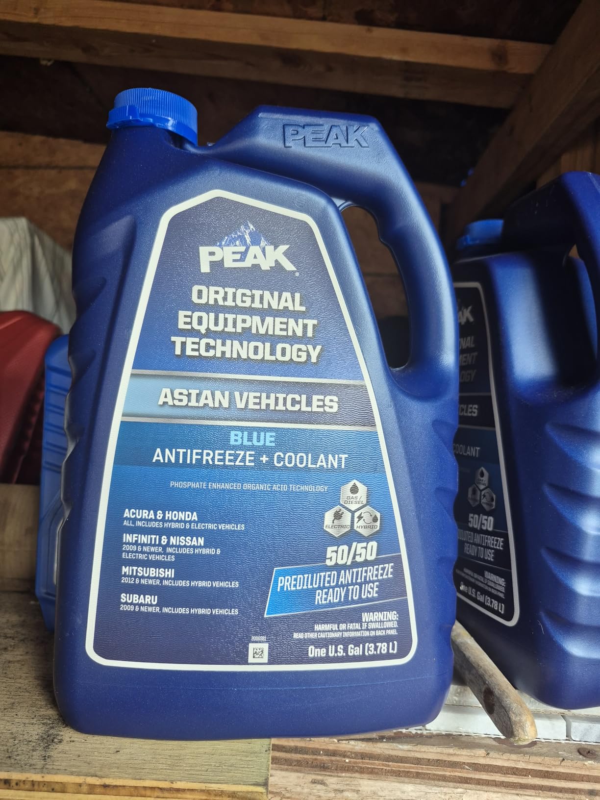 PEAK OET Extended Life Blue 50/50 Prediluted Antifreeze/Coolant for Asian Vehicles, 1 Gal. customer photo 1