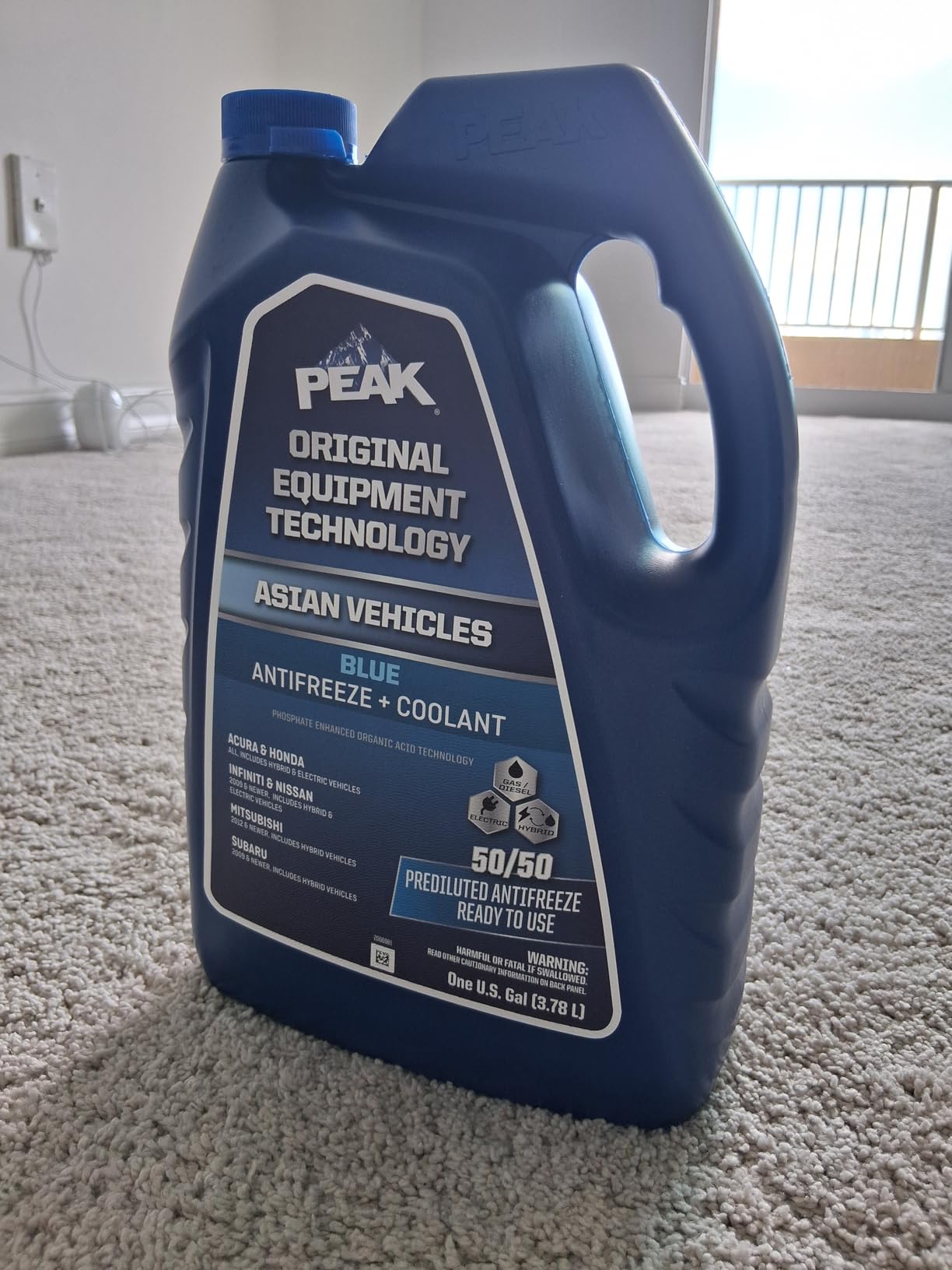 PEAK OET Extended Life Blue 50/50 Prediluted Antifreeze/Coolant for Asian Vehicles, 1 Gal. customer photo 2
