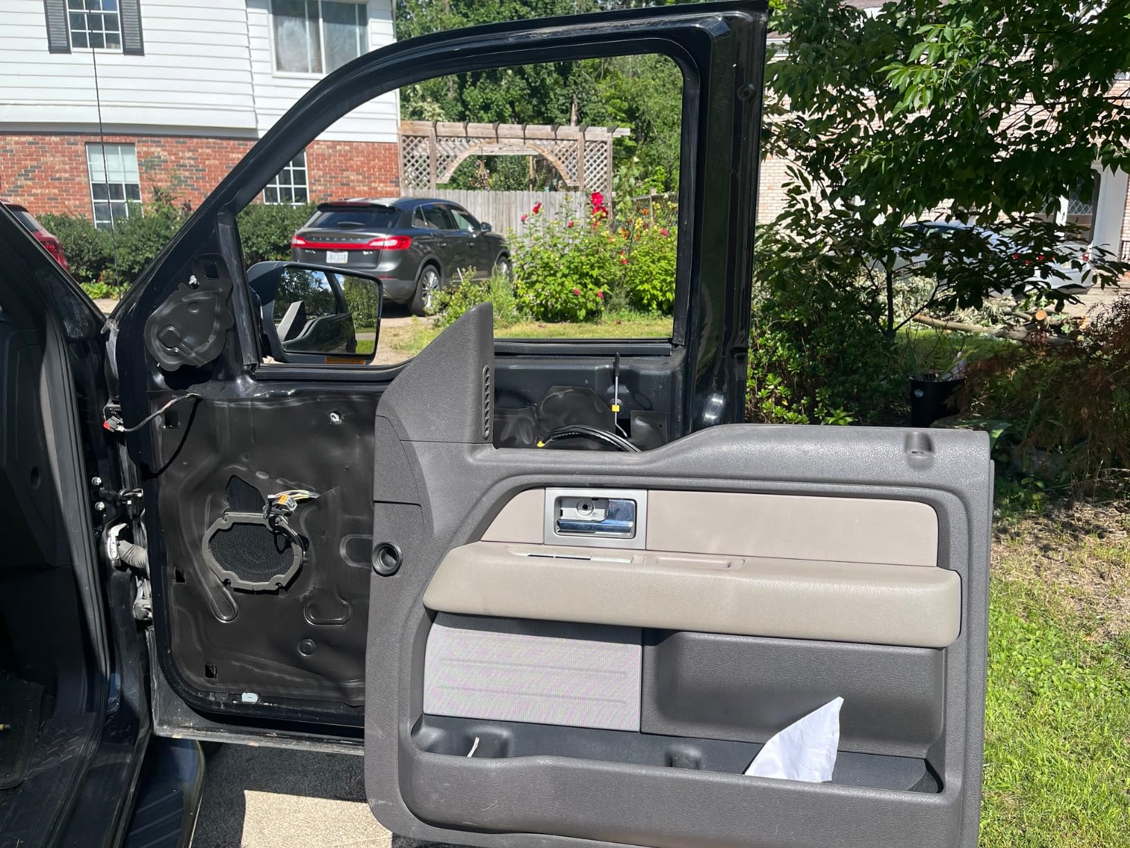 Towing Mirrors Fit 07-14 F150 Pickup Truck, Power Heated With Amber Signal Black Mirror Left Driver Side Replacement customer photo 1