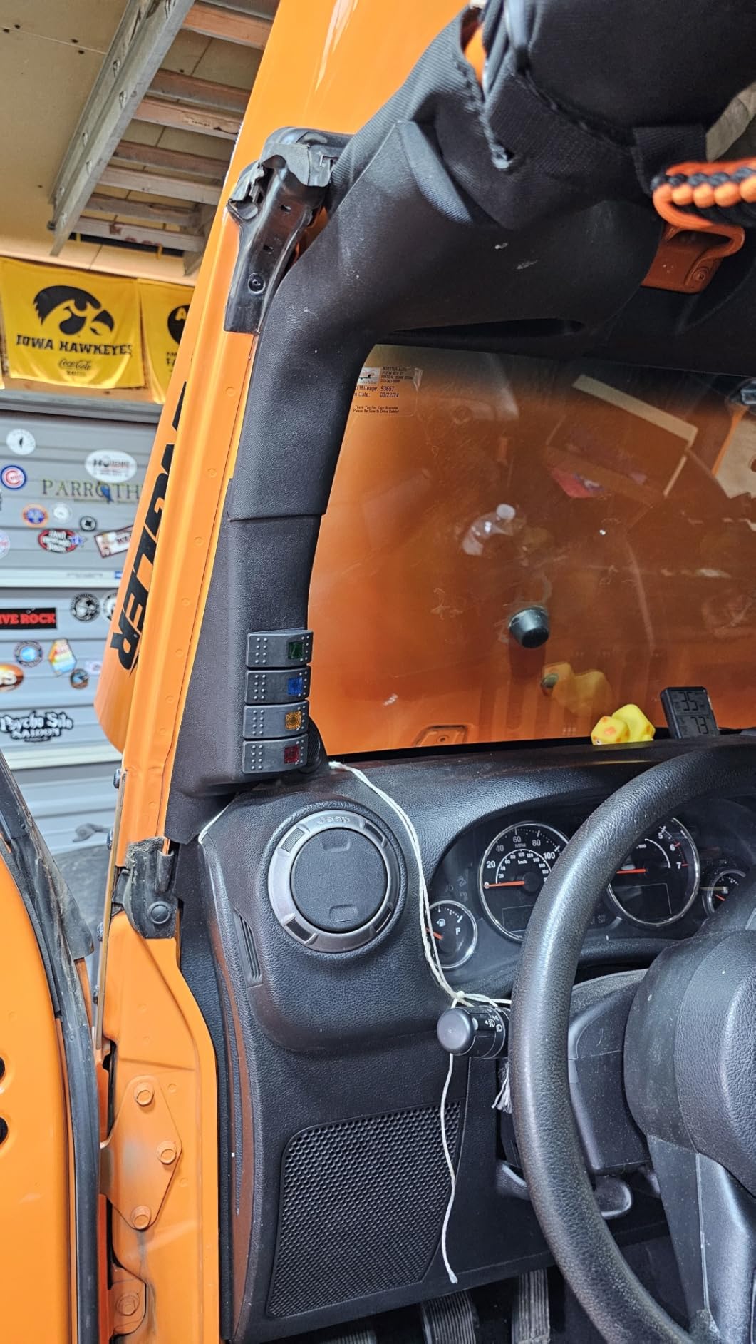 u-Box for Jeep Wrangler JK Left Side A-Pillar 4-Switch Pod, Black, Manual Operation, Rocker Switches customer photo 2