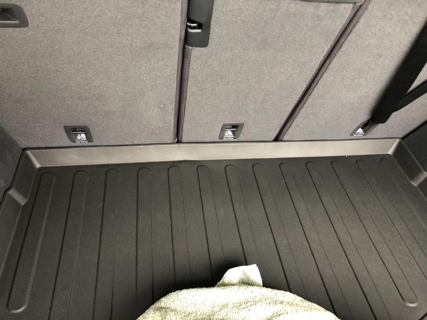 MAXLINER Custom Fit Floor Mats 3 Rows and Cargo Liner Behind 3rd Row Set Compatible with 2017-2025 Audi Q7 / SQ7 customer photo 1