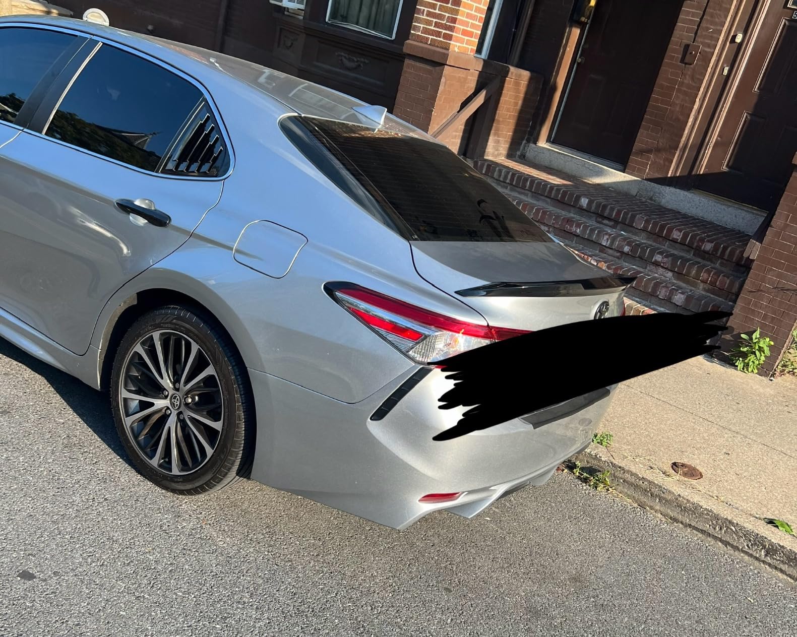 Painted Glossy Black V Style Rear Trunk Lid Spoiler Wing Compatible with 2018-2024 Toyota Camry SE XSE LE XLE Hybrid customer photo 2