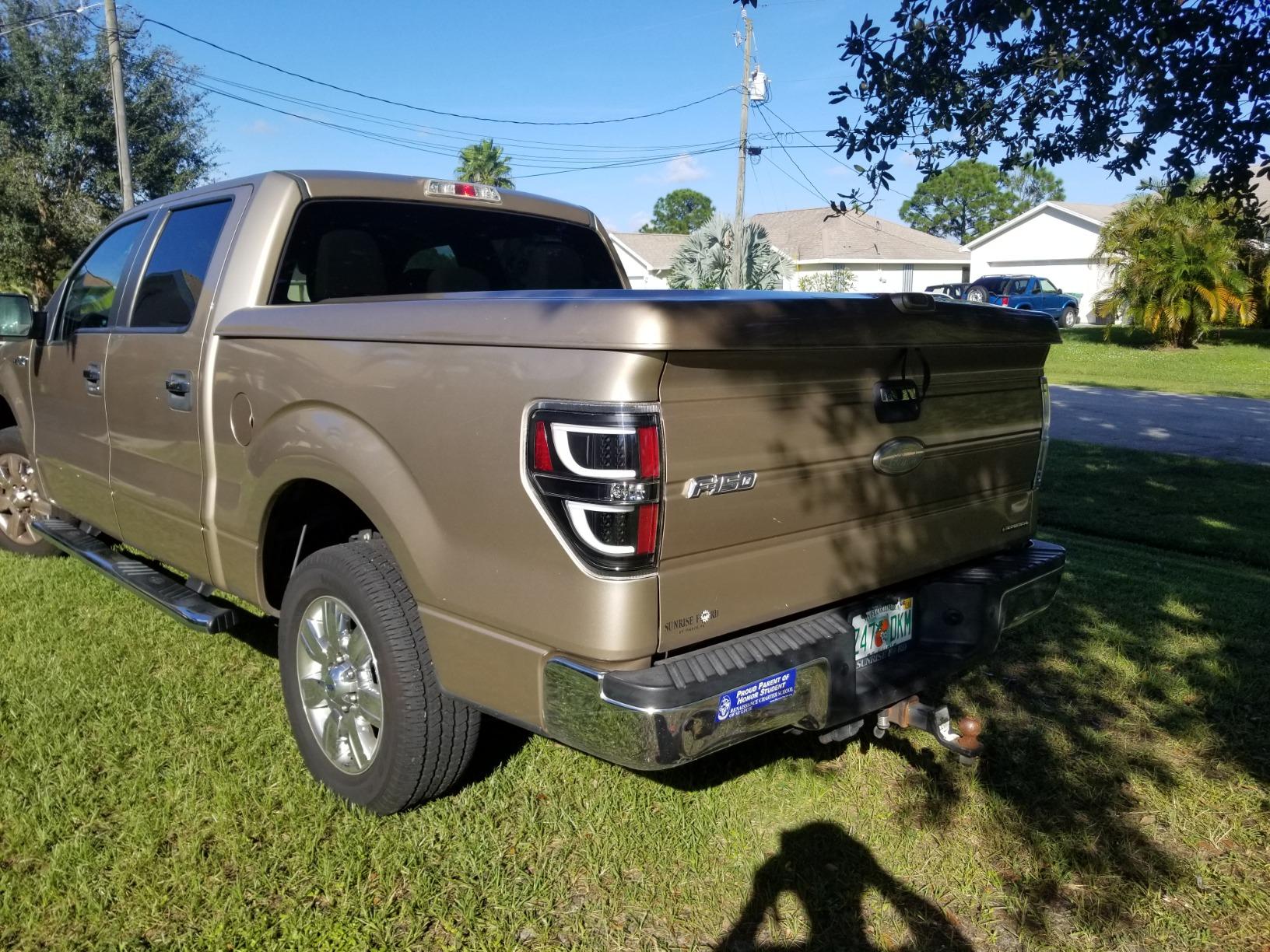 AmeriLite LED Light Bar Replacement Car Tail lights Set For 09-14 Ford F-150 - Passenger and Driver Side, Vehicle Light Assembly, Black customer photo 1