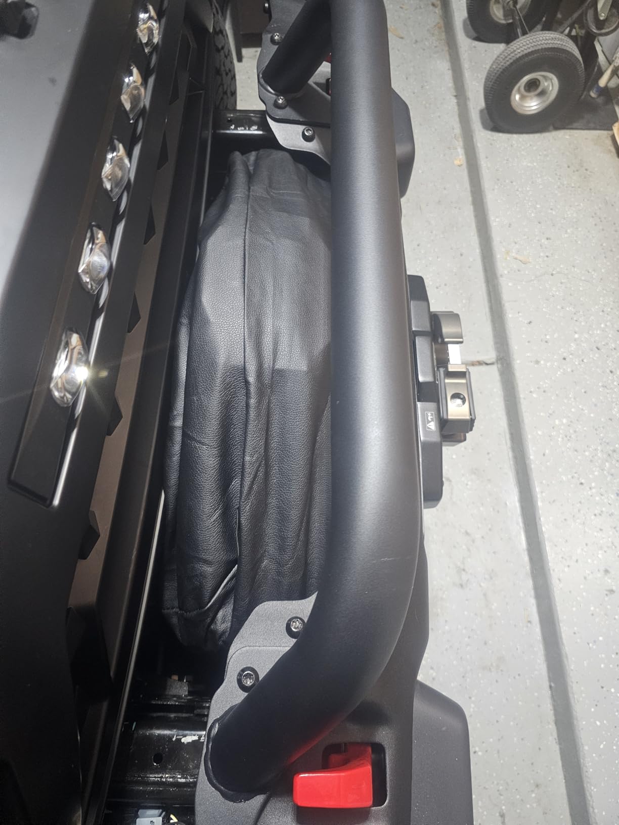 SEVEN SPARTA Winch Cover Heavy Duty Waterproof Winch Protection Cover, Dust-Proof, Universal Winch Protective Cover for Electric Winches Up to 17500 Lbs, 24