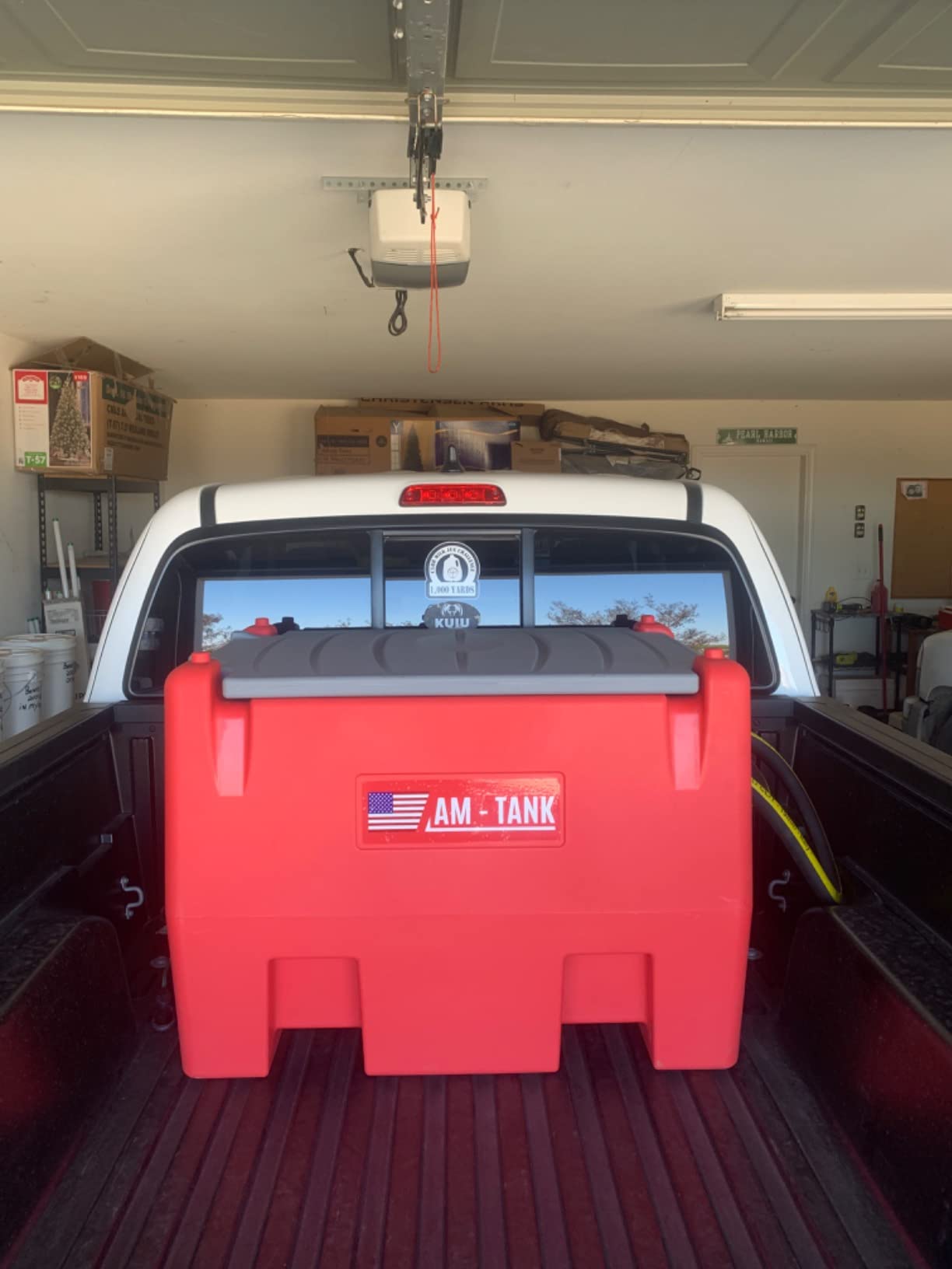 AM-Tank Portable Diesel Fuel Storage Tank with 12V Pump, Auto Nozzle and Hose, 58 Gallon - Heavy-Duty Polyethylene Transfer Container customer photo 1