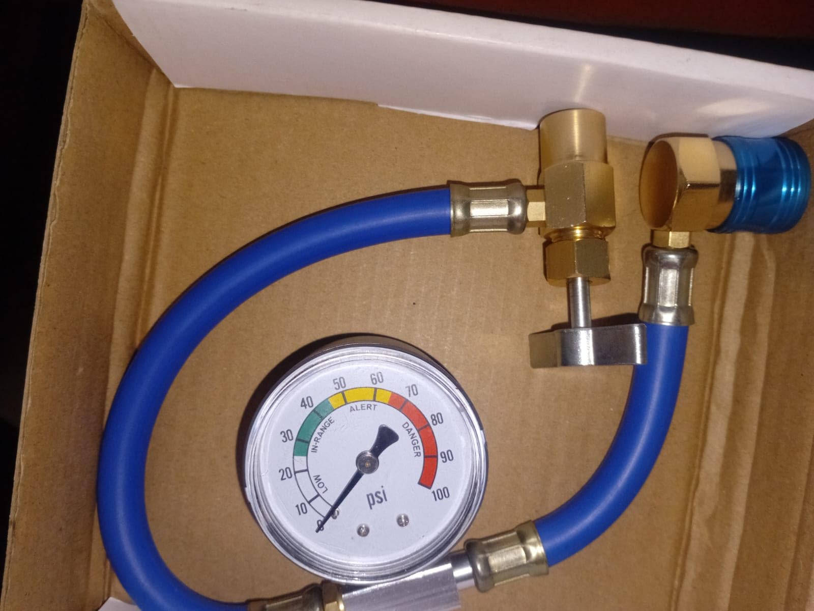 BACOENG R134a AUTO AC U-Charge Hose with Gauge and Can Tap HVAC customer photo 1