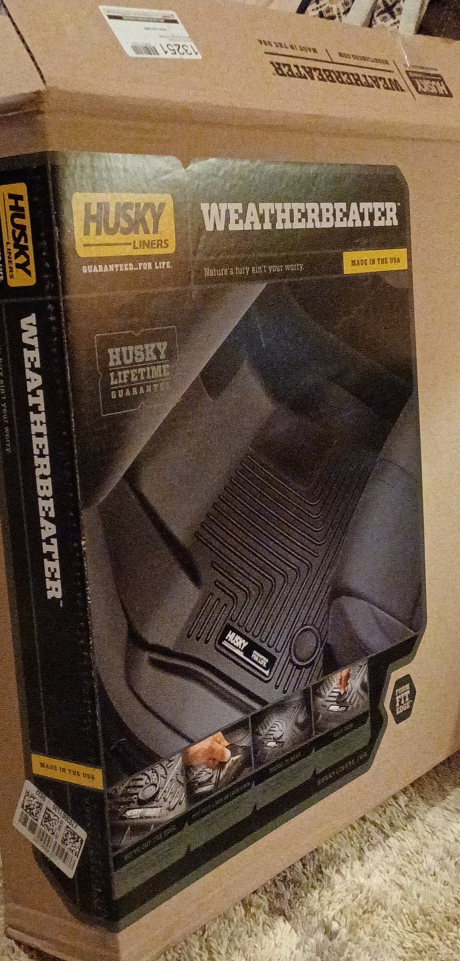 Husky Liners Weatherbeater Cargo Liner | Fits 2018-2024 Buick Enclave (to Back of 2nd Row Over Folded Flat 3rd Row) | Cargo, 1-pc. Black - 22061 customer photo 1