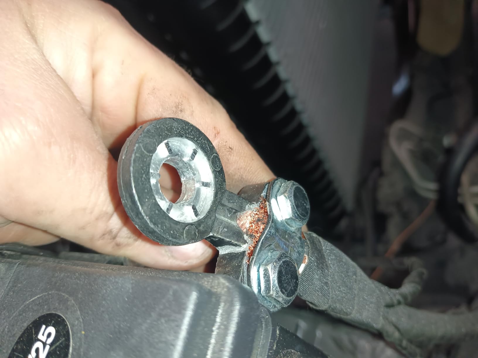 5 Pack Side Post Battery Terminals Solid Brass Cable Ends Eye Ring GM Clamps customer photo 1